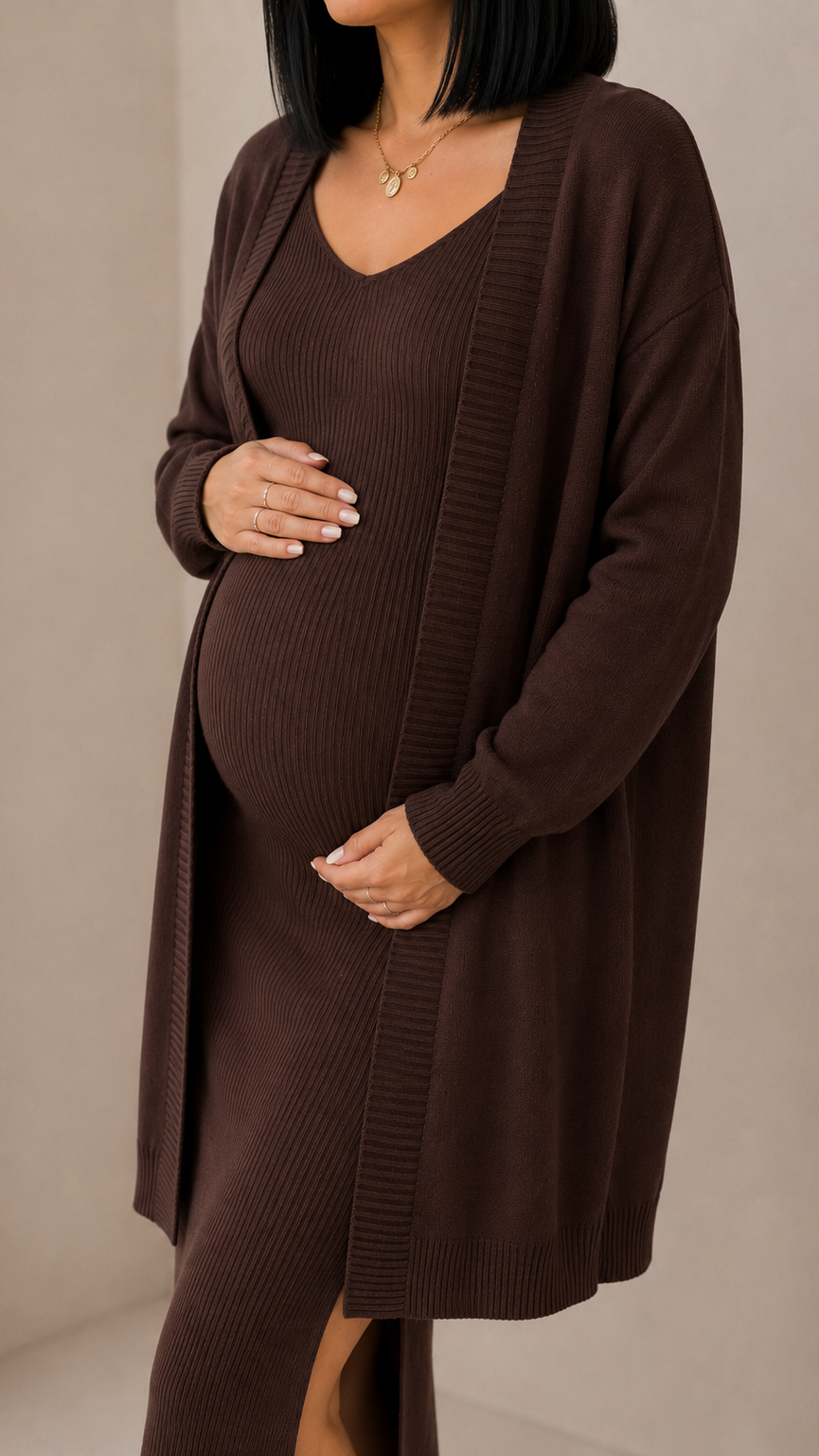 Cardigan Cannolè Top Quality Choco