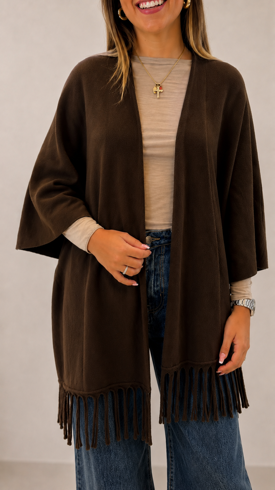 Cardigan Manica Campana Choco