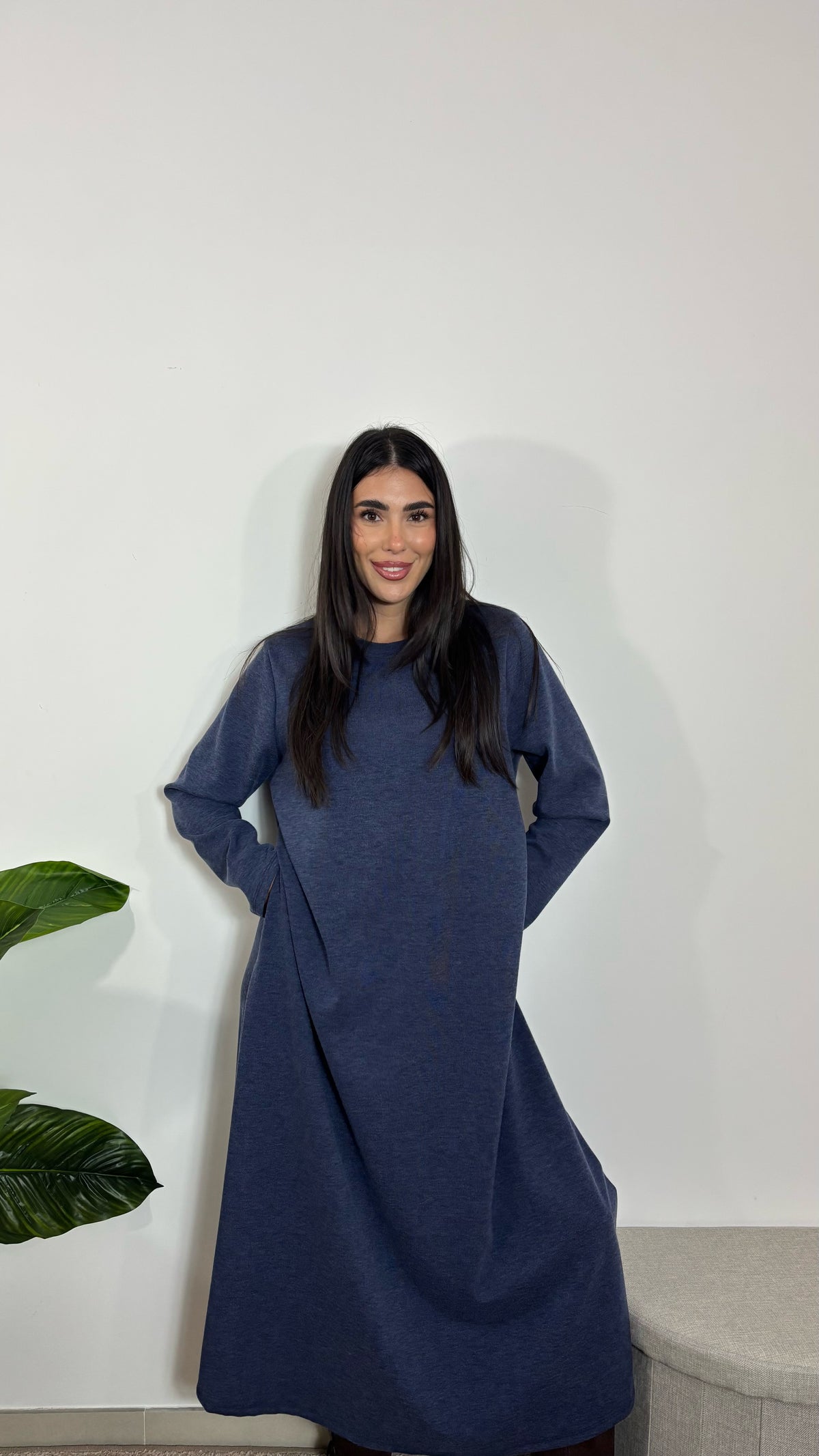 Abito Over Blu Denim