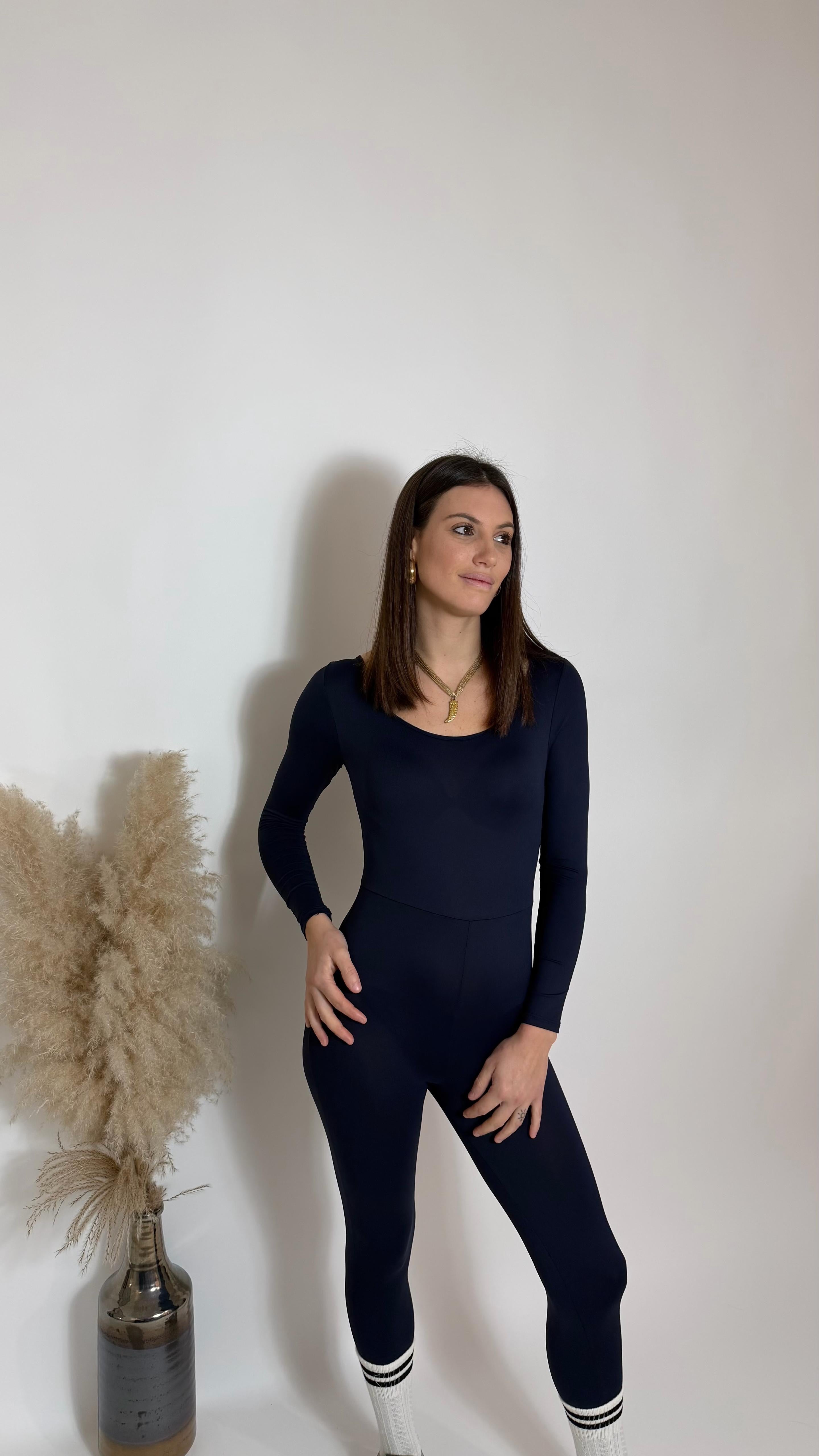 Jumpsuit Second Skin - Sigaretta / Blu Notte