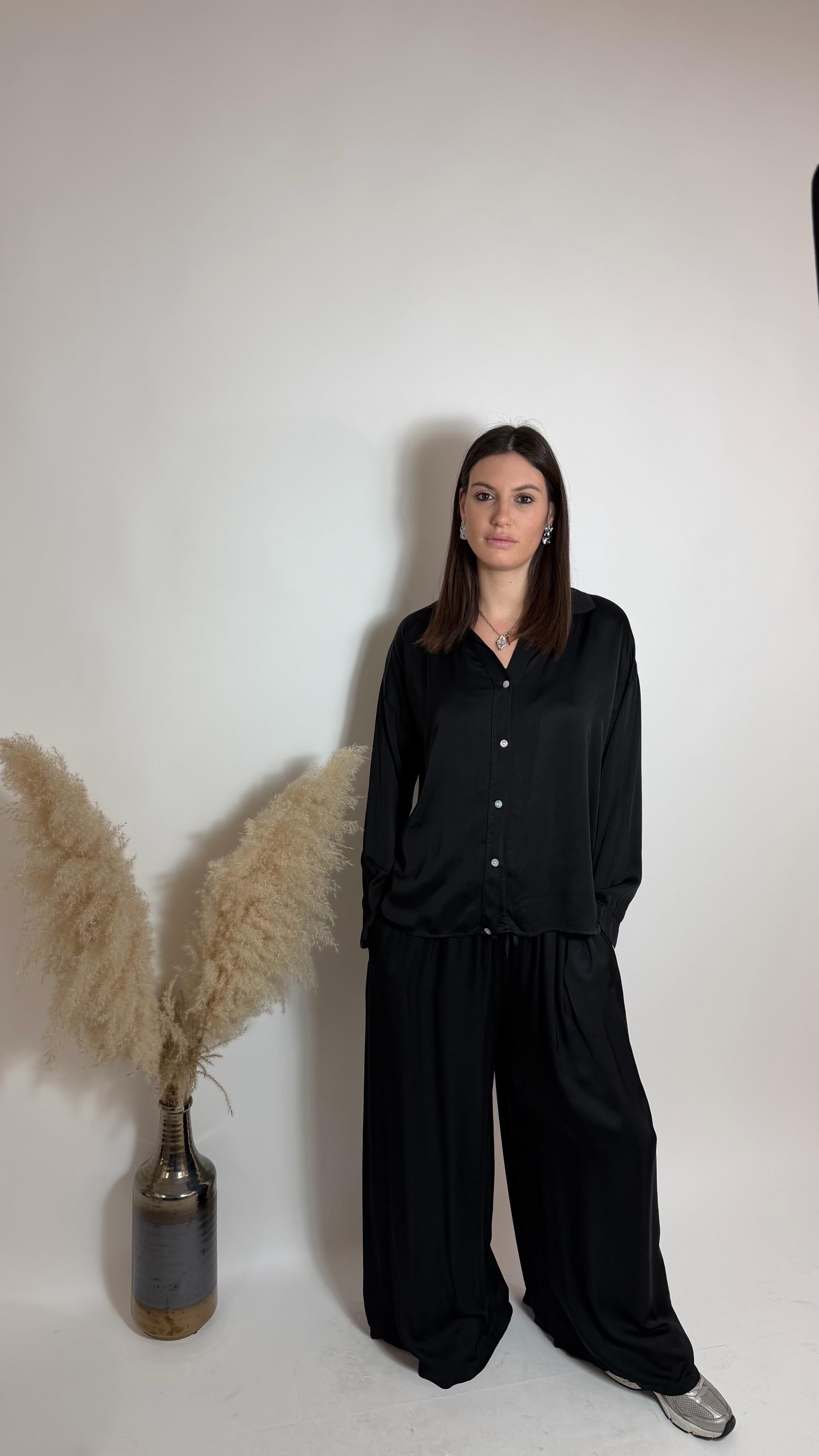 Mix & Match Set - Raso Di Viscosa - Nero