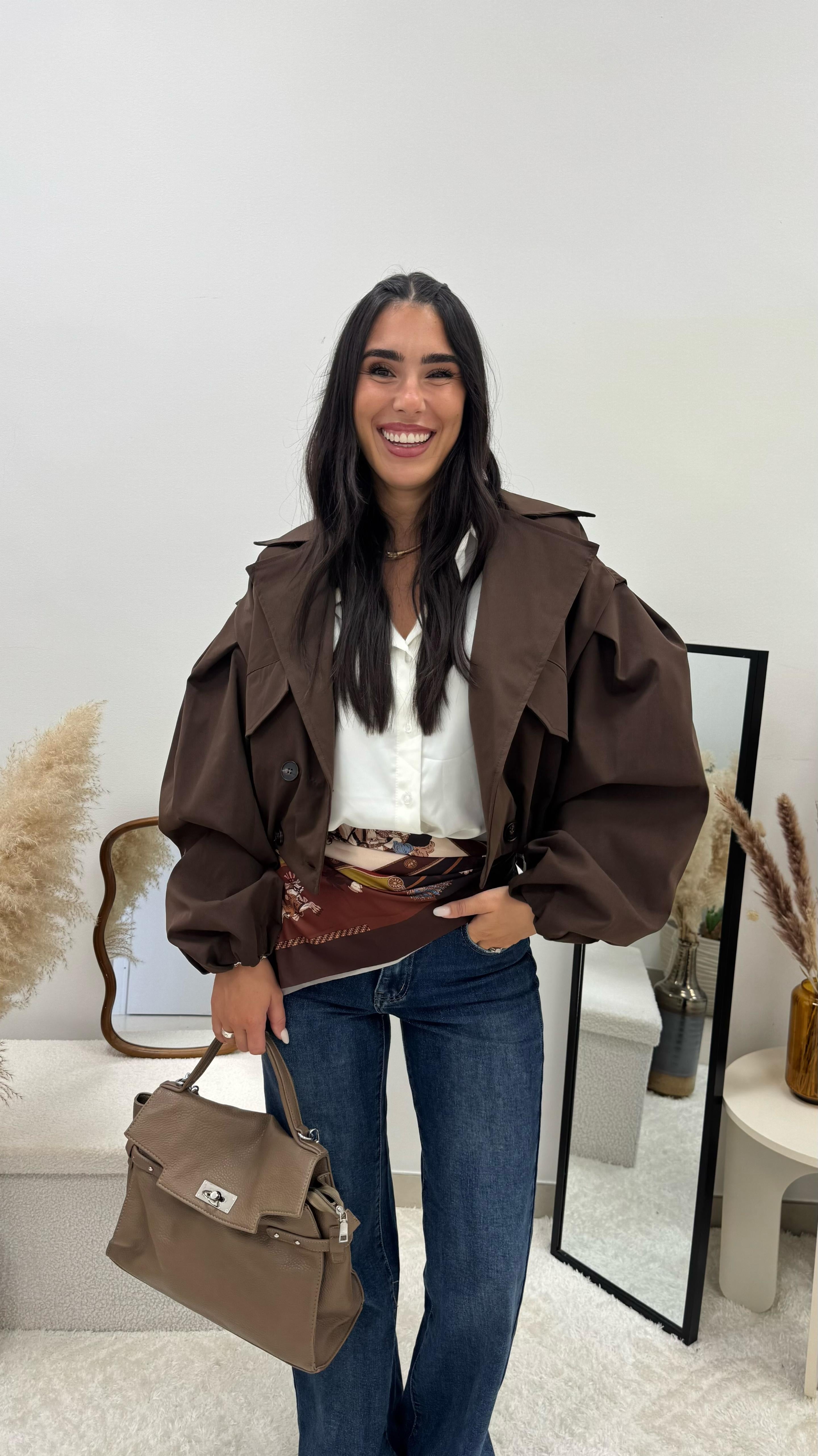 Mini Bomber Trench Choco