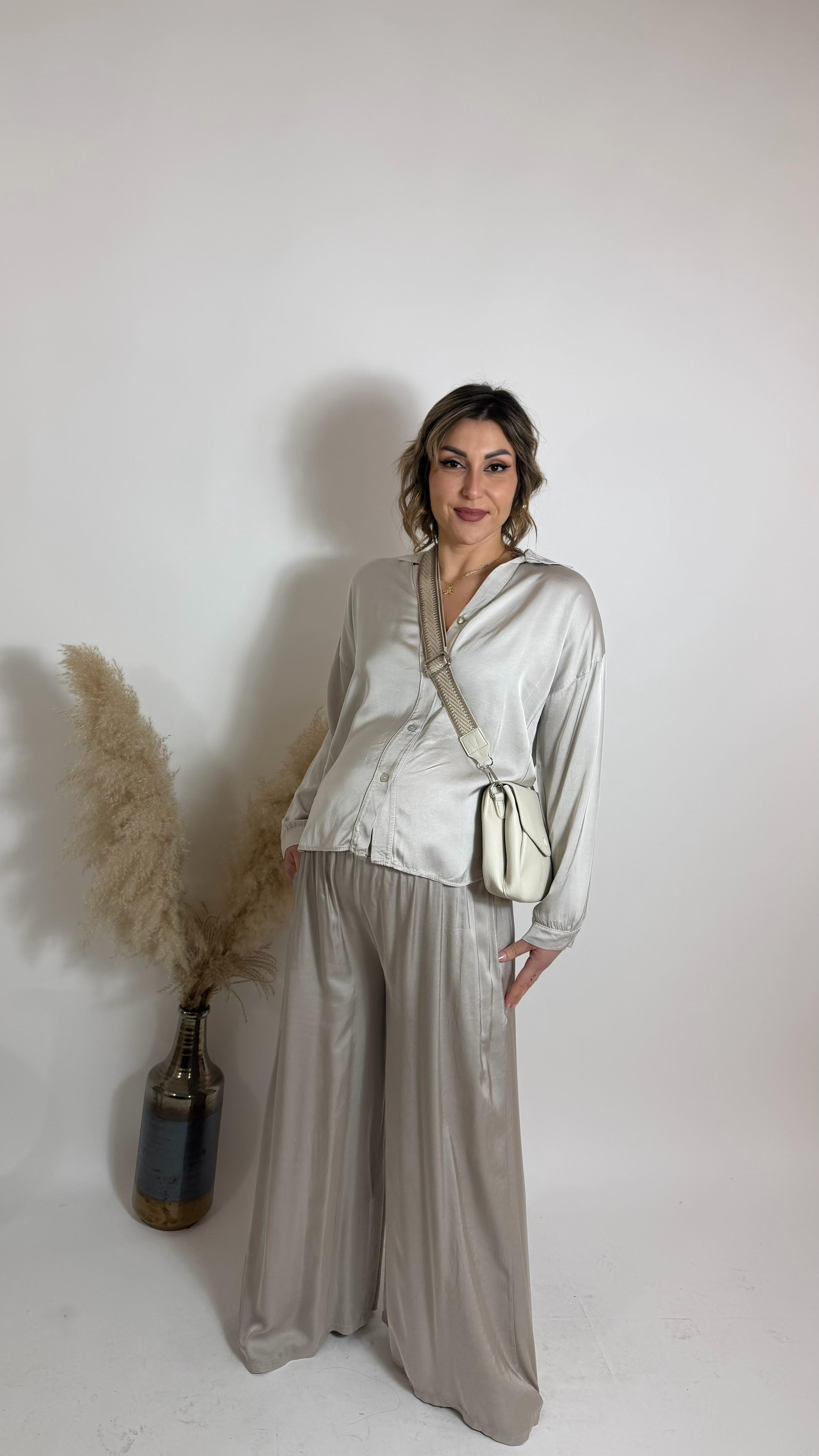 Mix & Match Set - Raso Di Viscosa - Sabbia