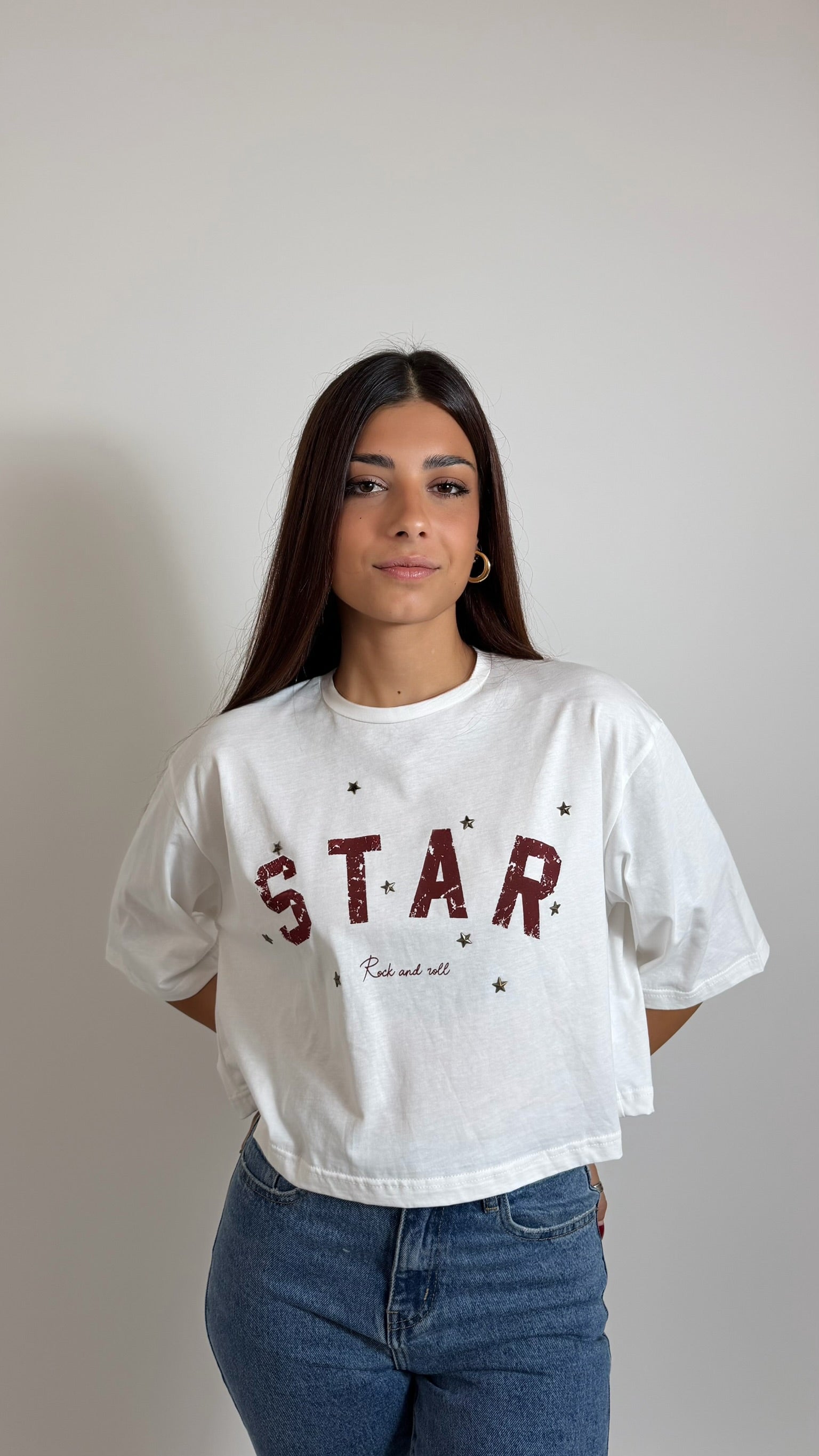 T-Shirt Star Rock Bianca