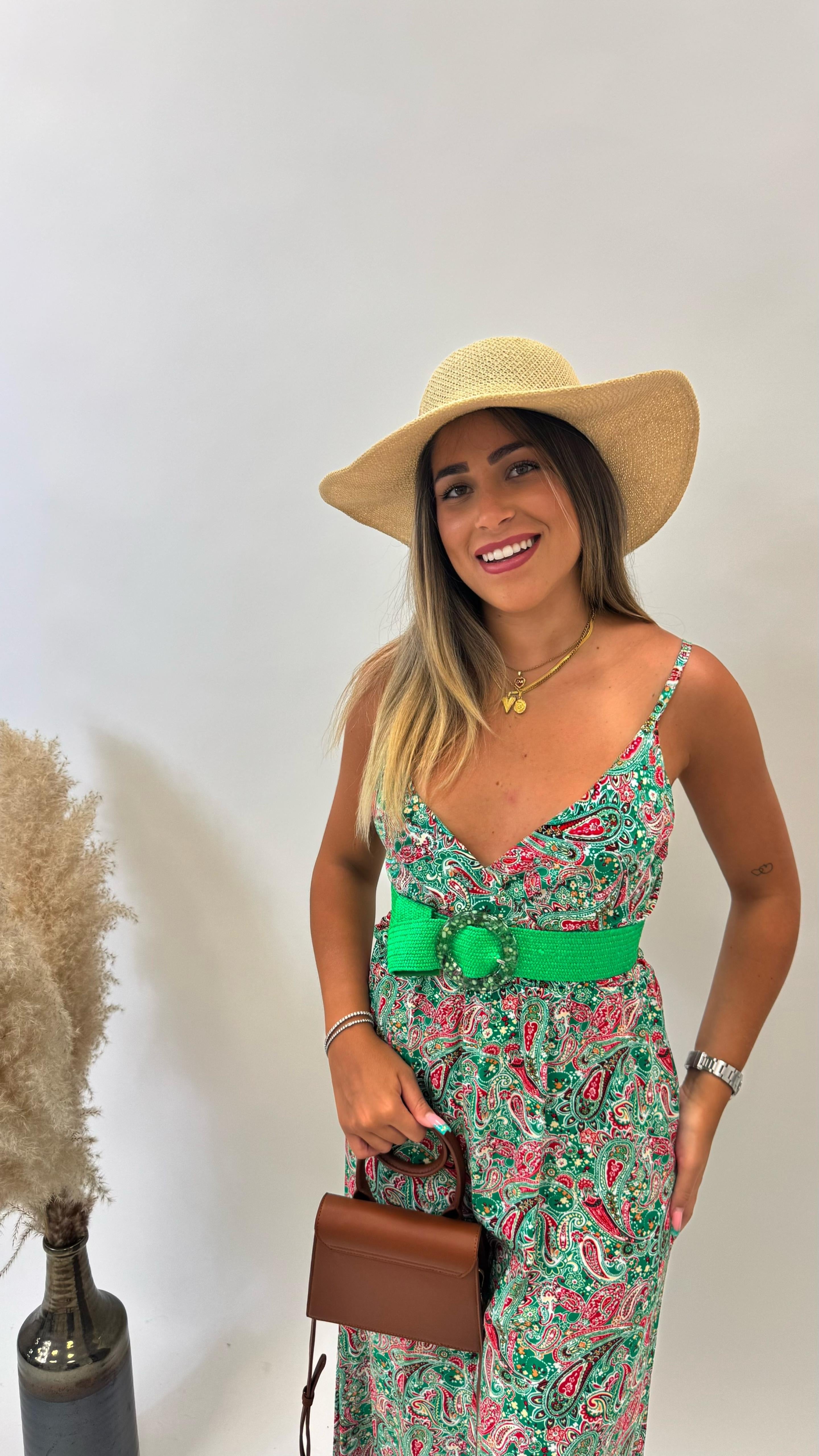 Abito Sole - Paisley Verde
