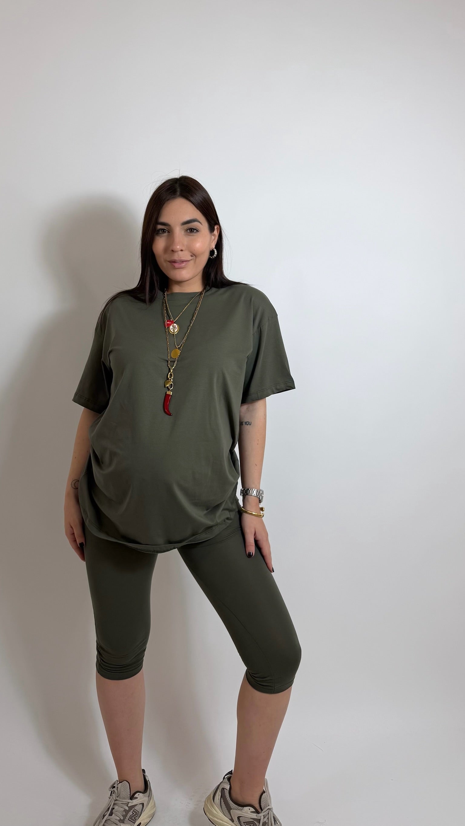 T-shirt Over Verde Utility