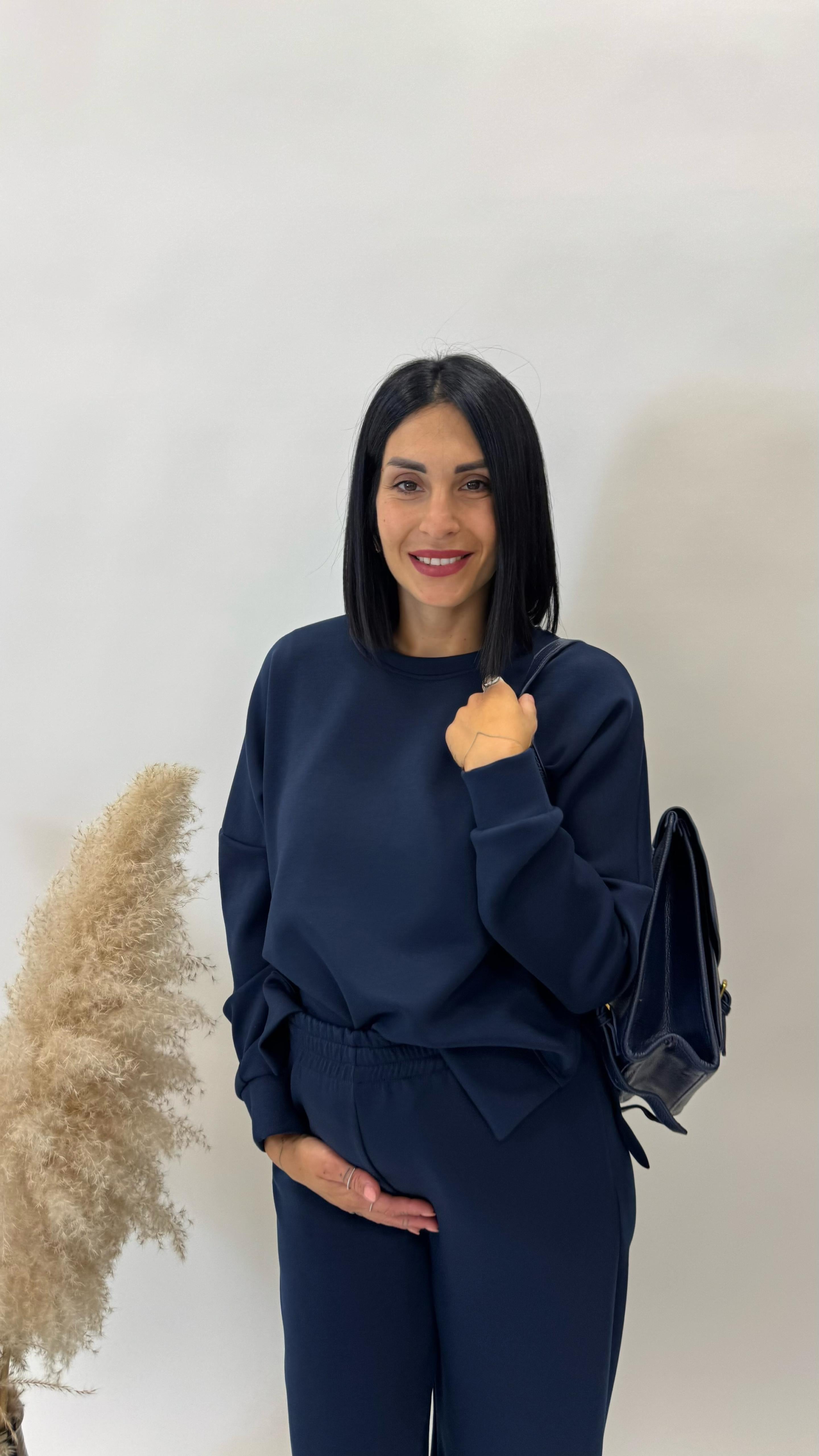 Felpa Comfy Blu Notte