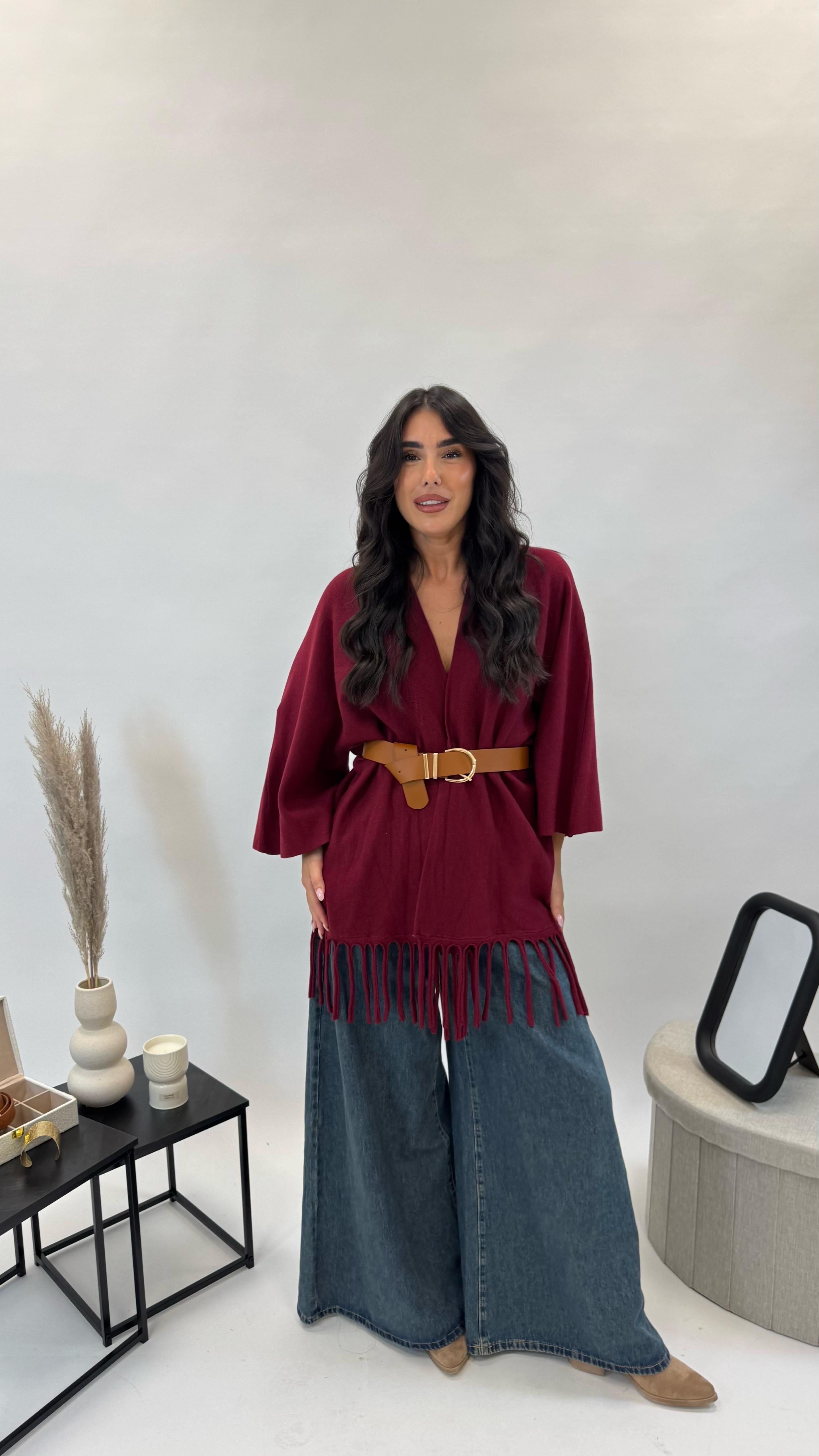 Cardigan Manica Campana Burgundy