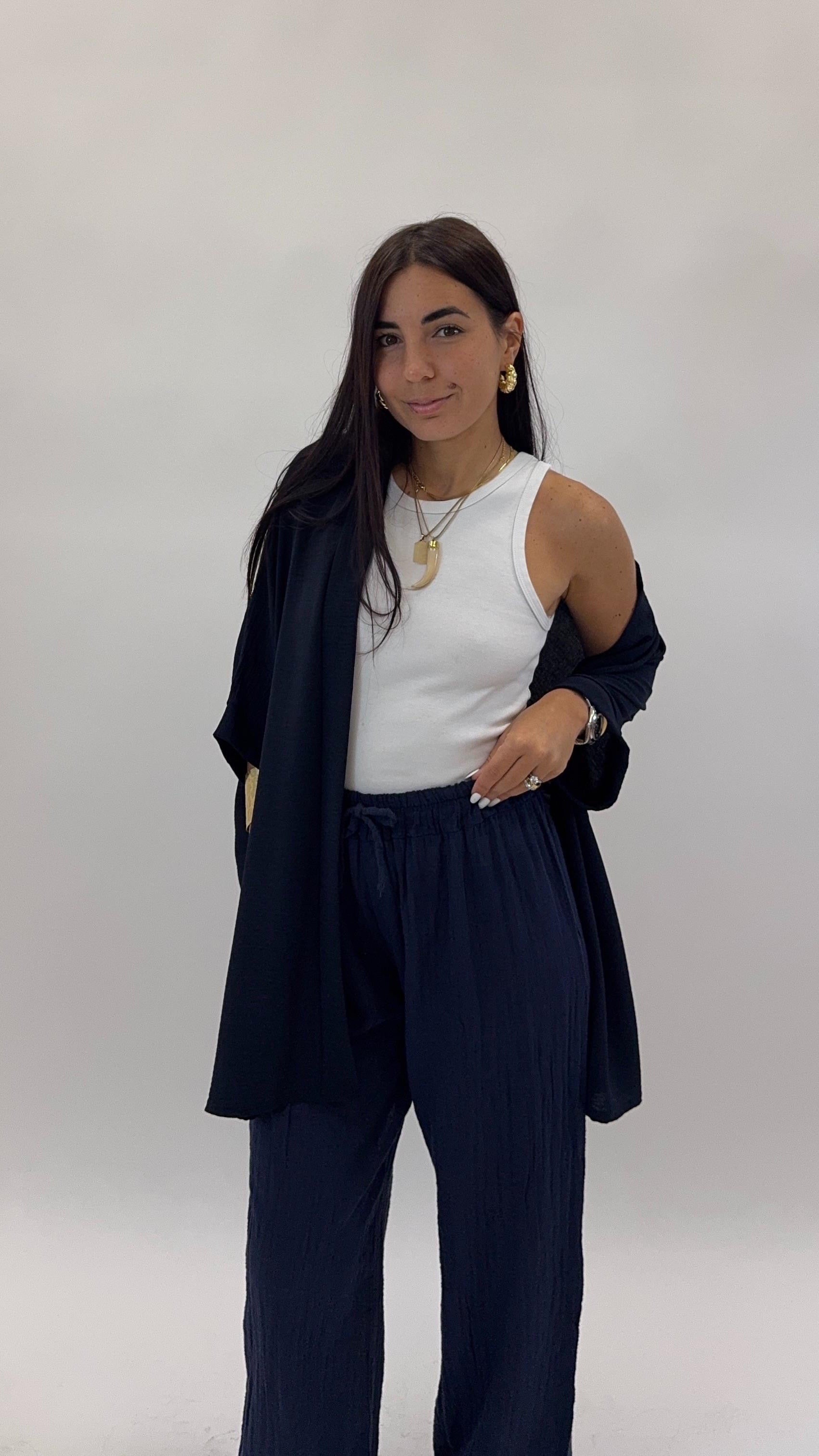 Pantalone Bea Blu Notte