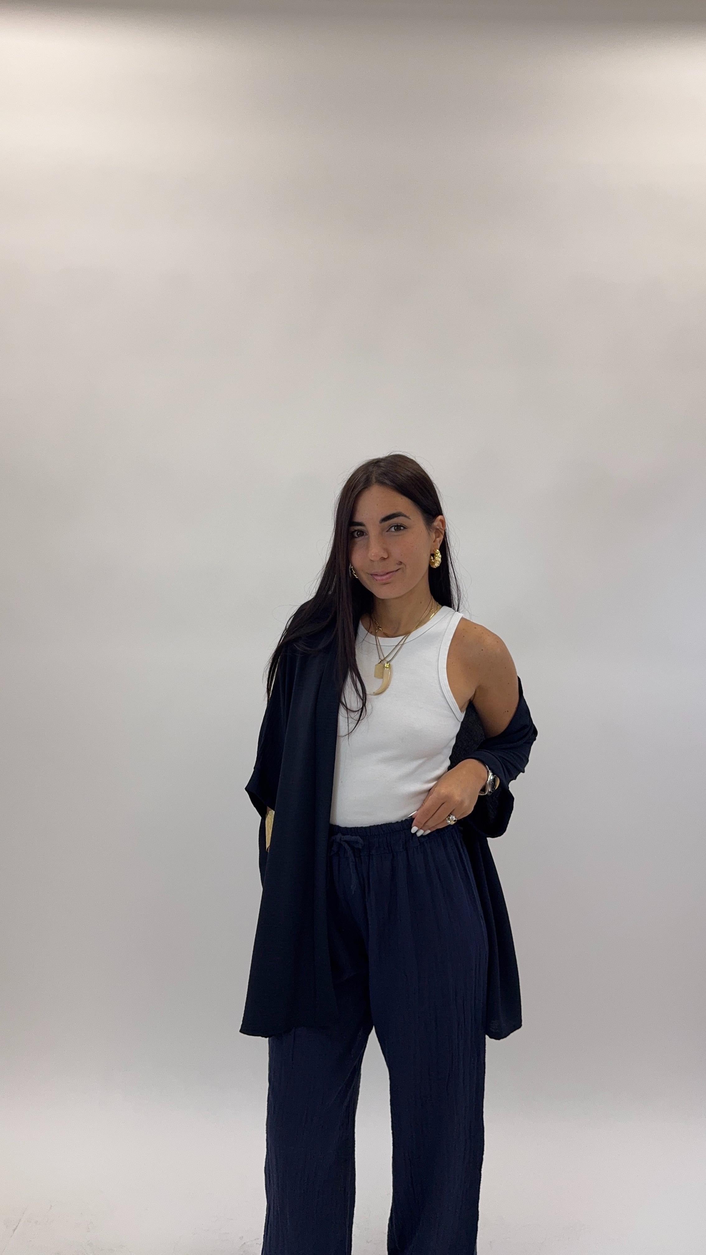Pantalone Bea Blu Notte