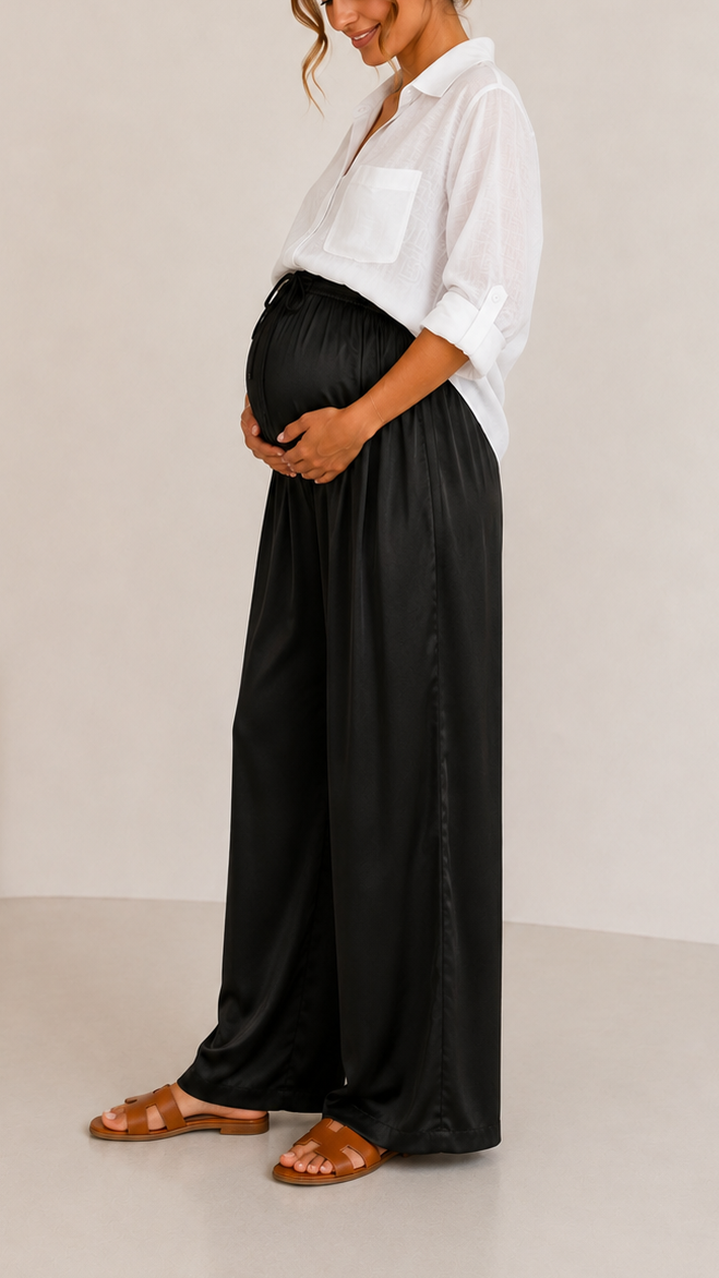 Pantalone Silk Nero