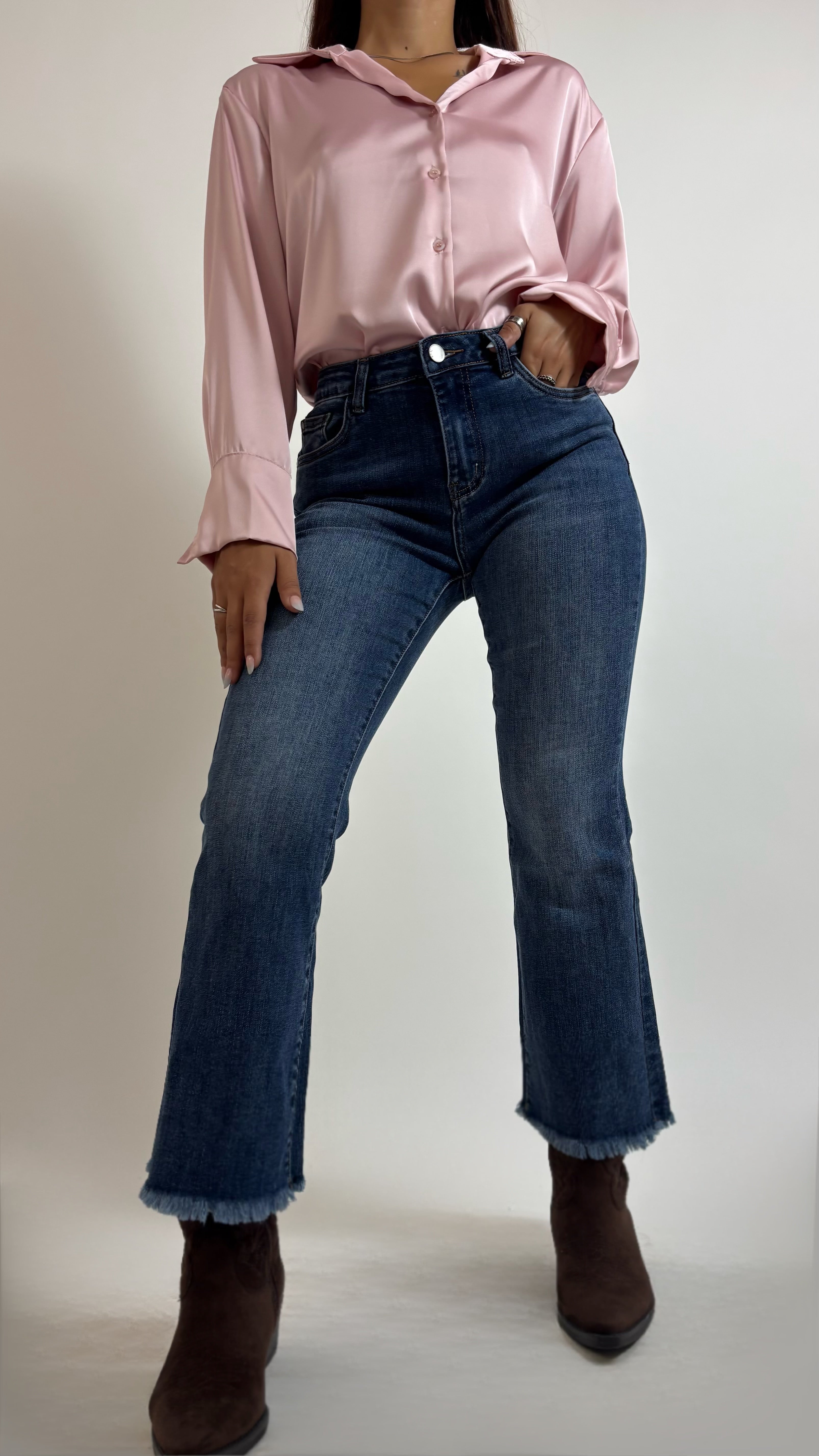 Denim Trombetta Sfrangiato