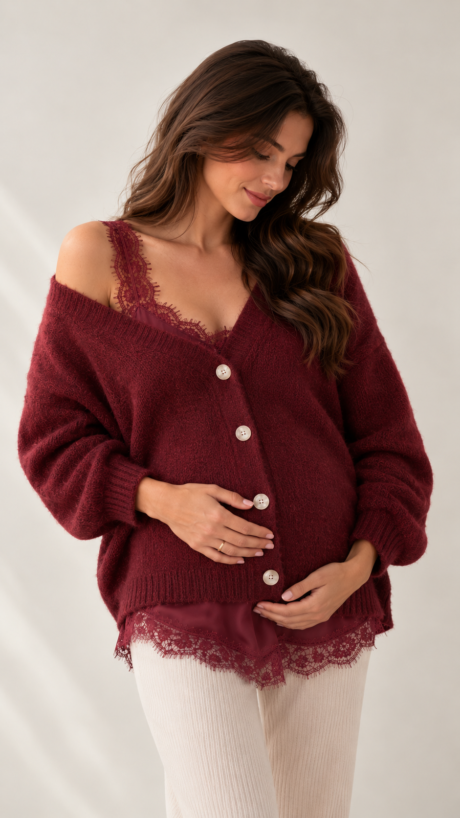 Cardigan Soft Touch Burgundy