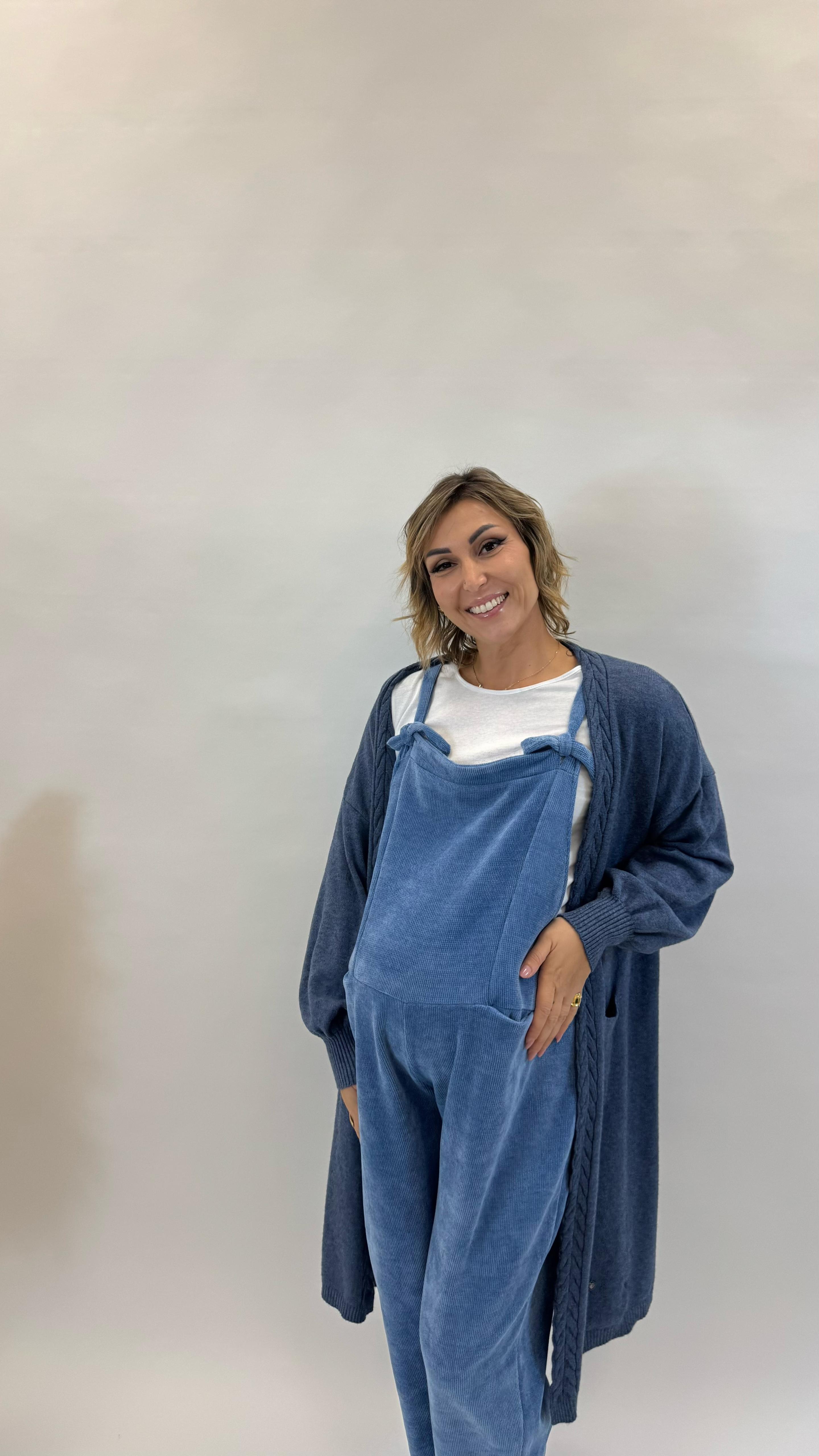 Salopette Balloon Azzurro Denim