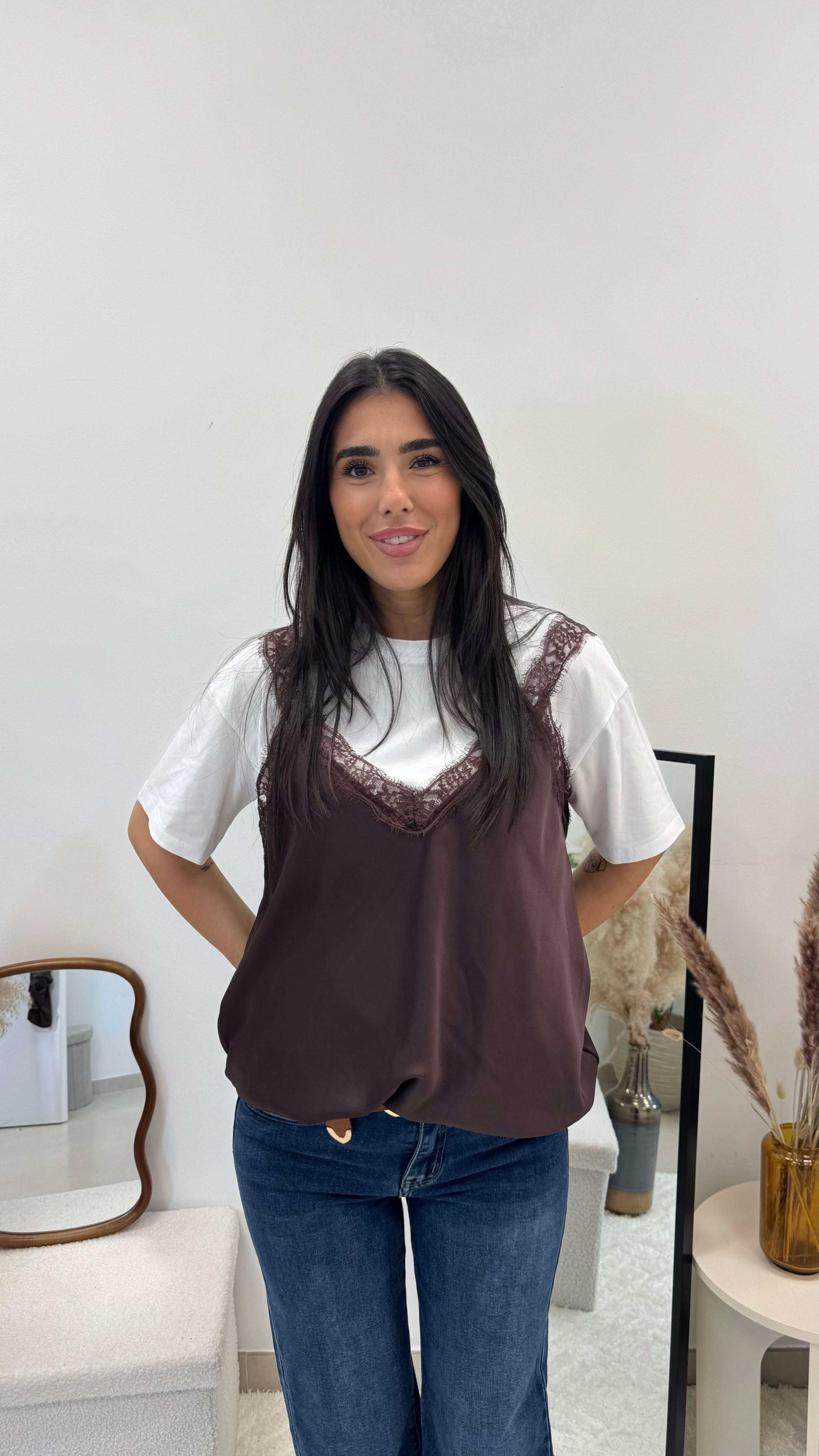 Top Silk&Lace Choco