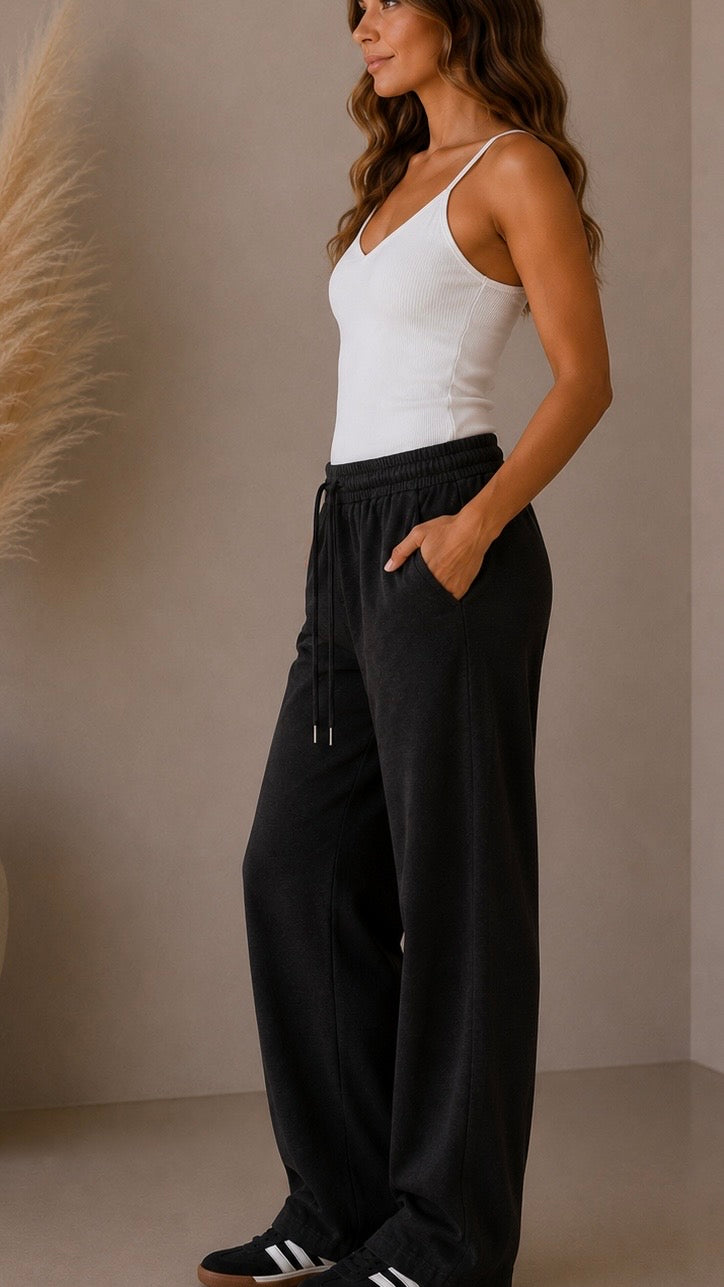 Pantalone Simil Jeans Black