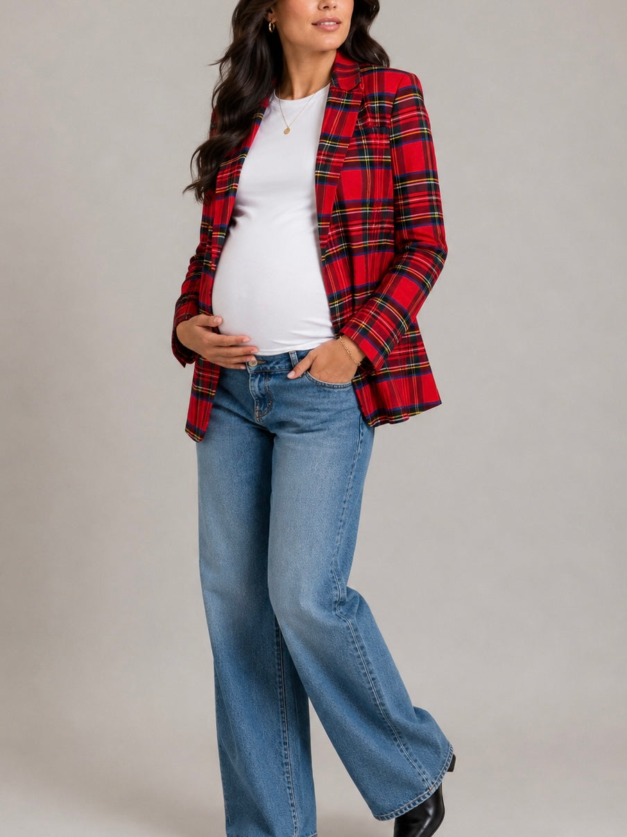 🎄Giacca Tartan Rossa