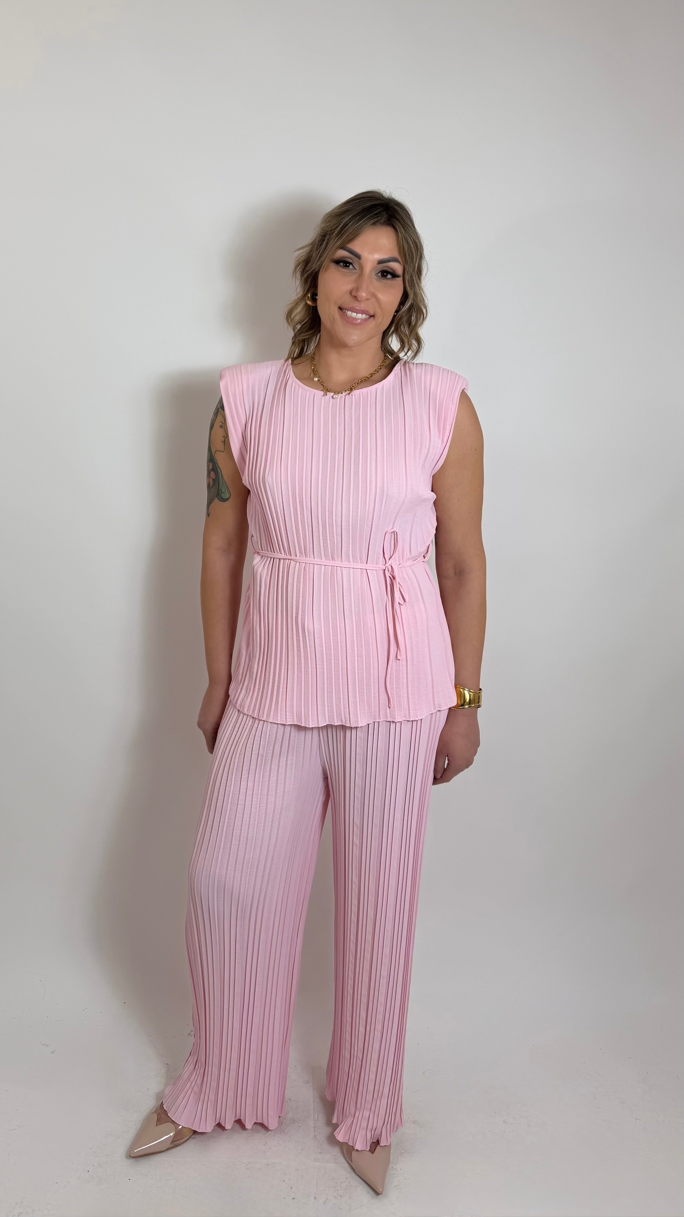 Plissè Couture Set Rosa