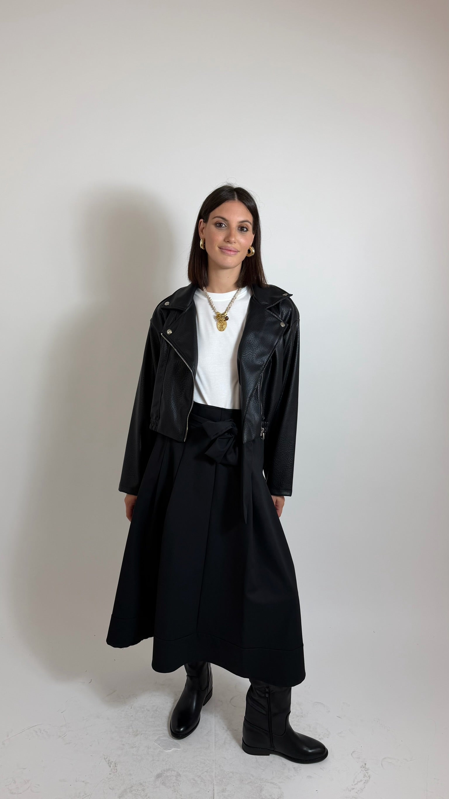Gonna Pantalone Couture Nero
