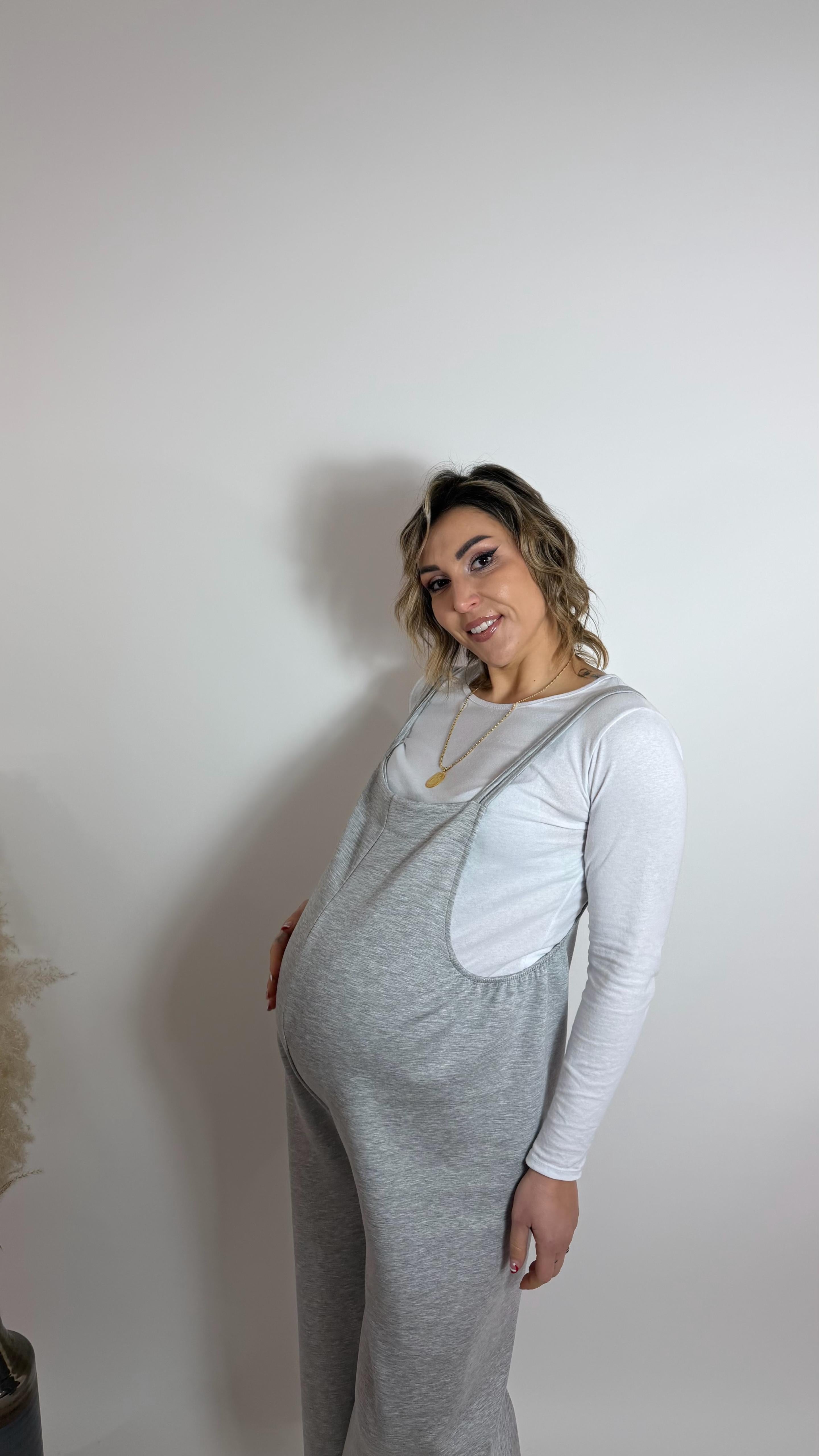 Salopette Comfy-Urban Grigio Perla