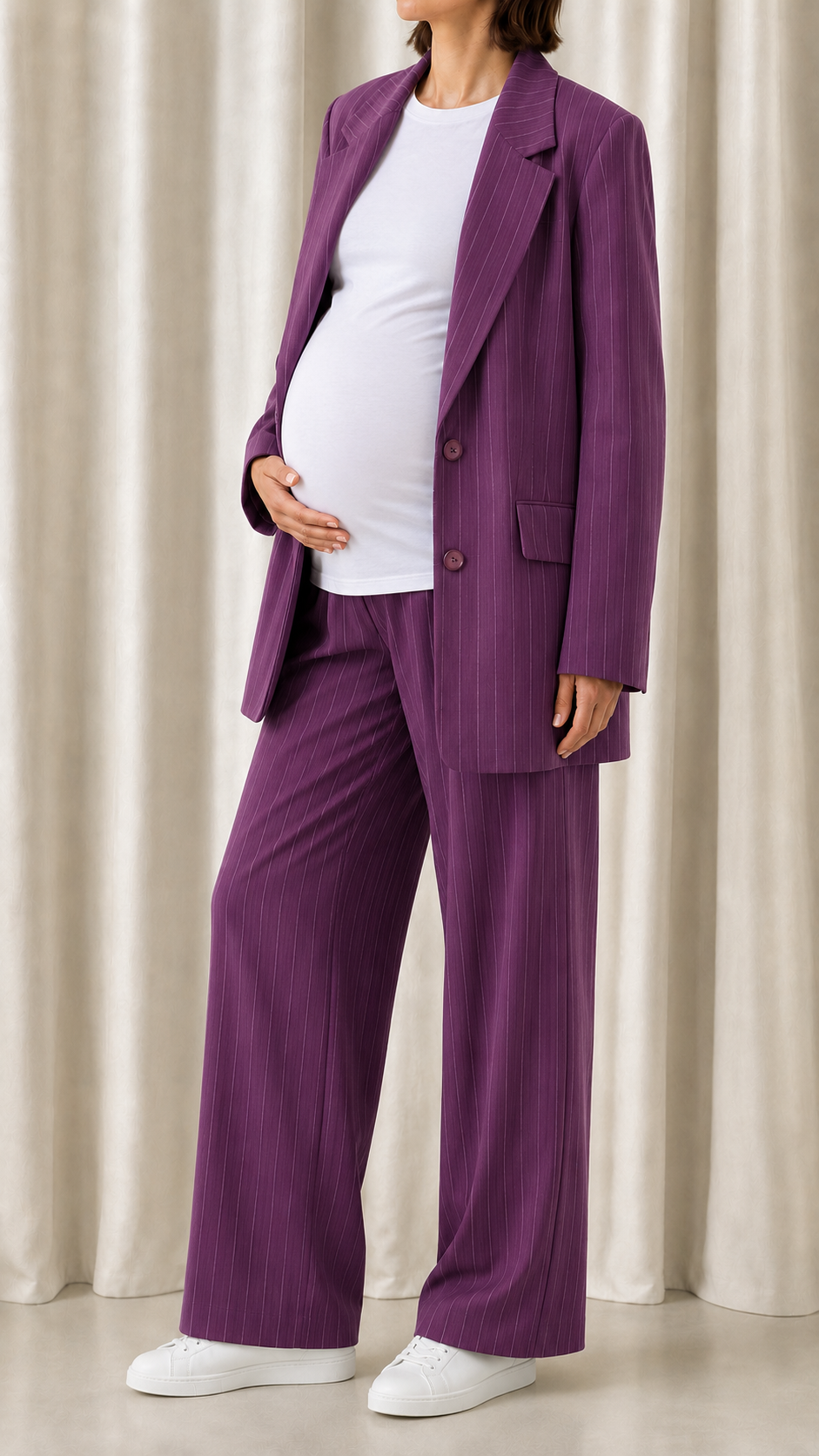 Tailleur Gessato Malva