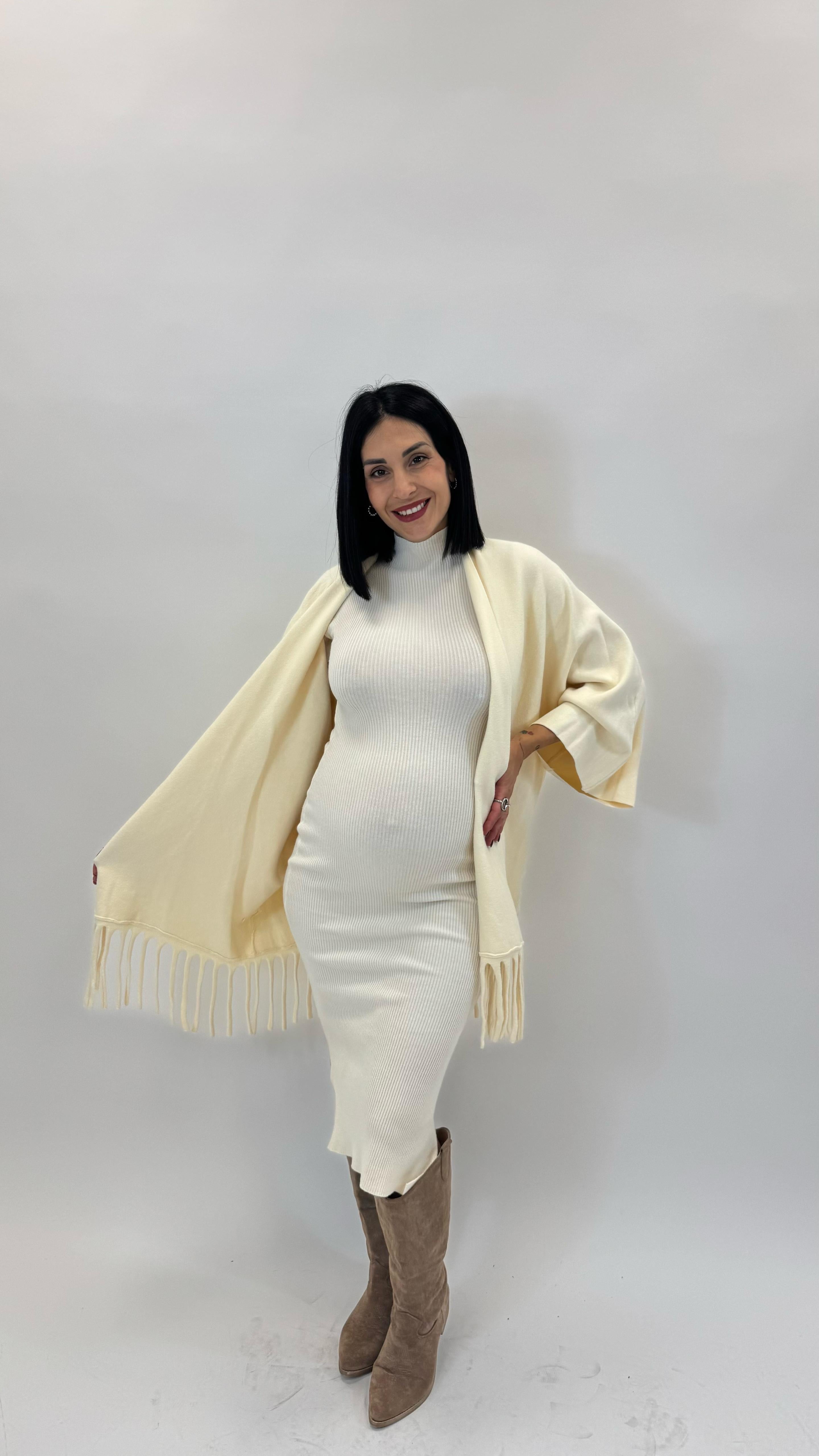 Cardigan Manica Campana Burro