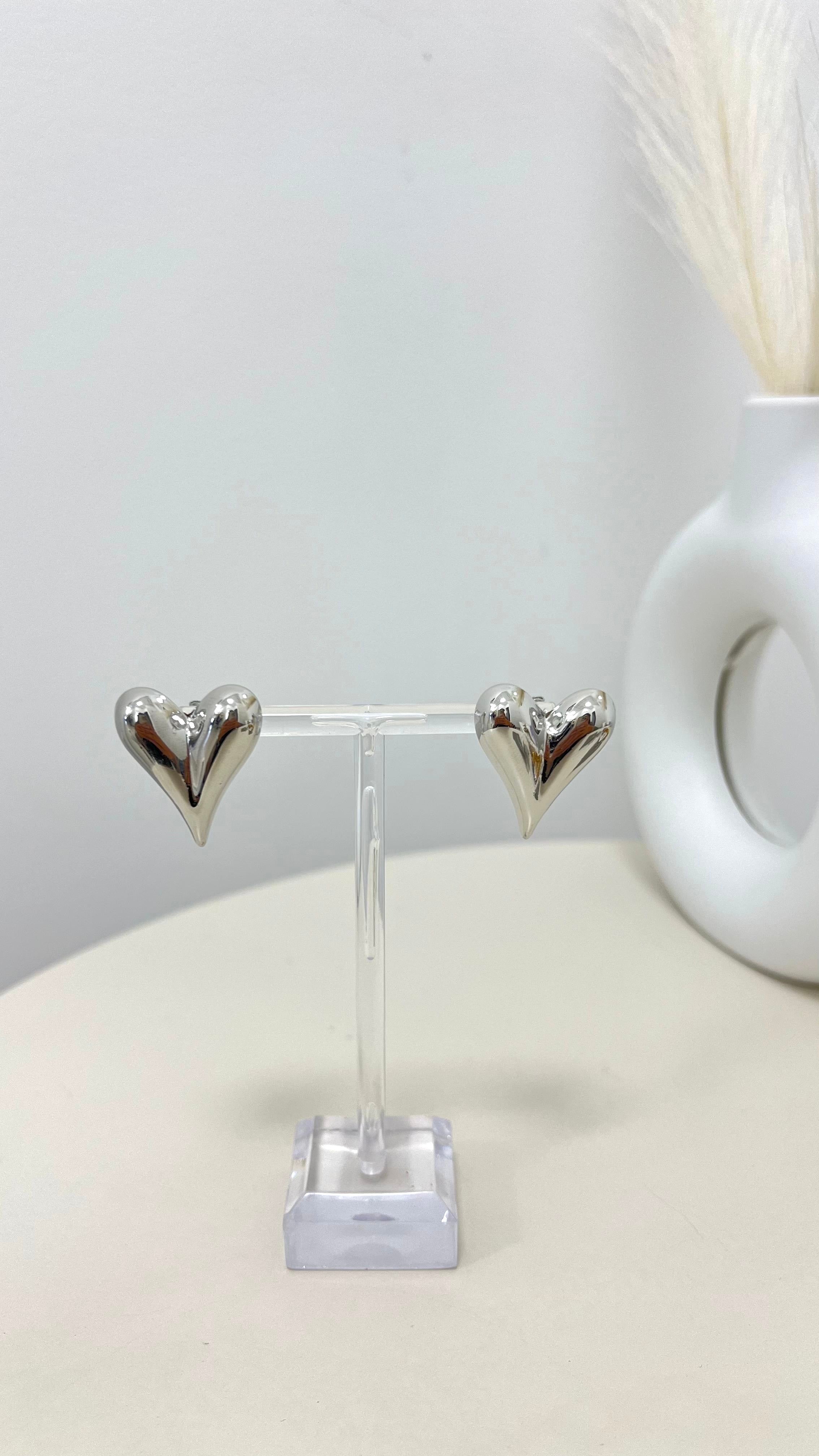 Orecchini Heart Silver