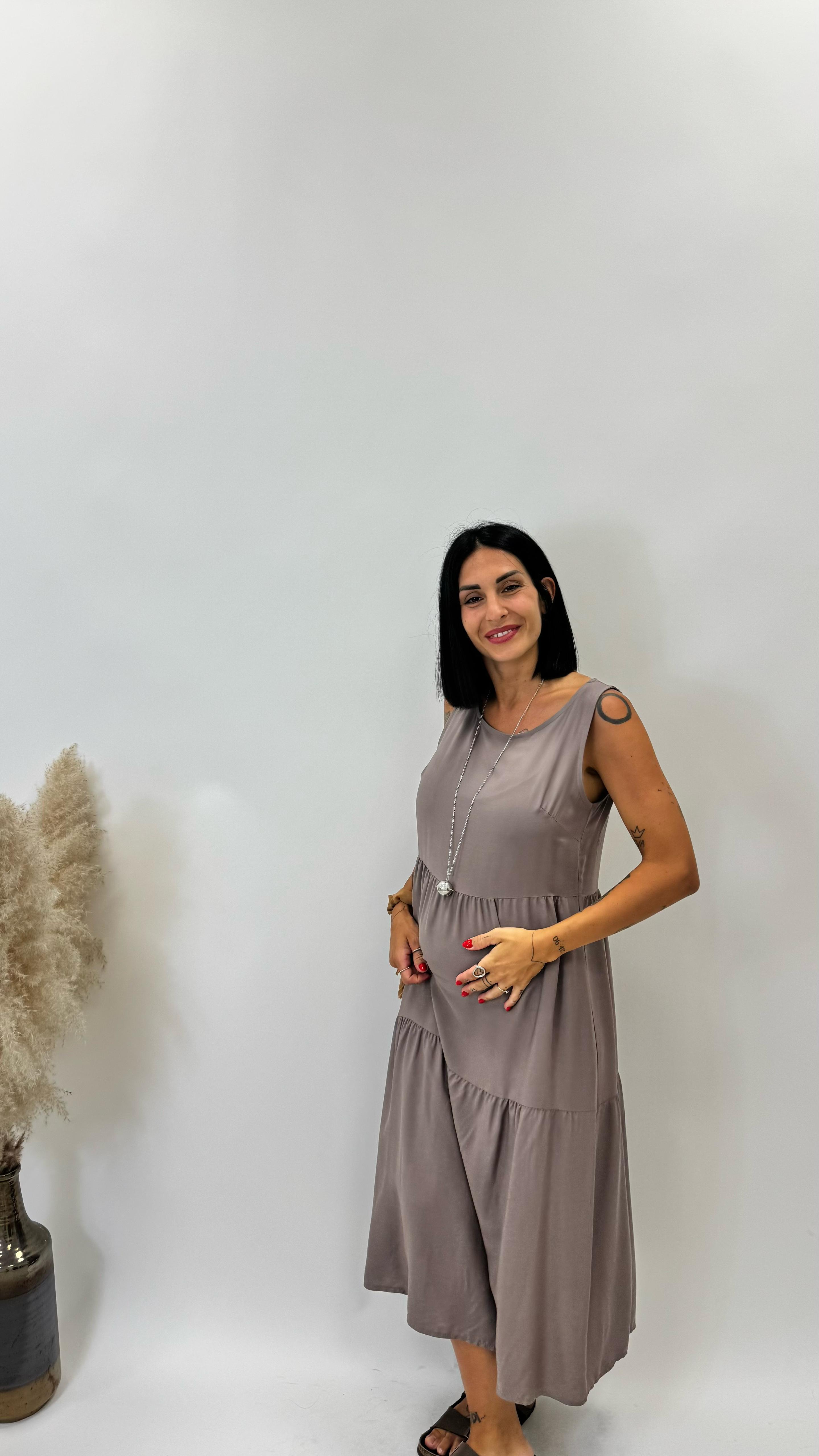 Evergreen Dress Tortora