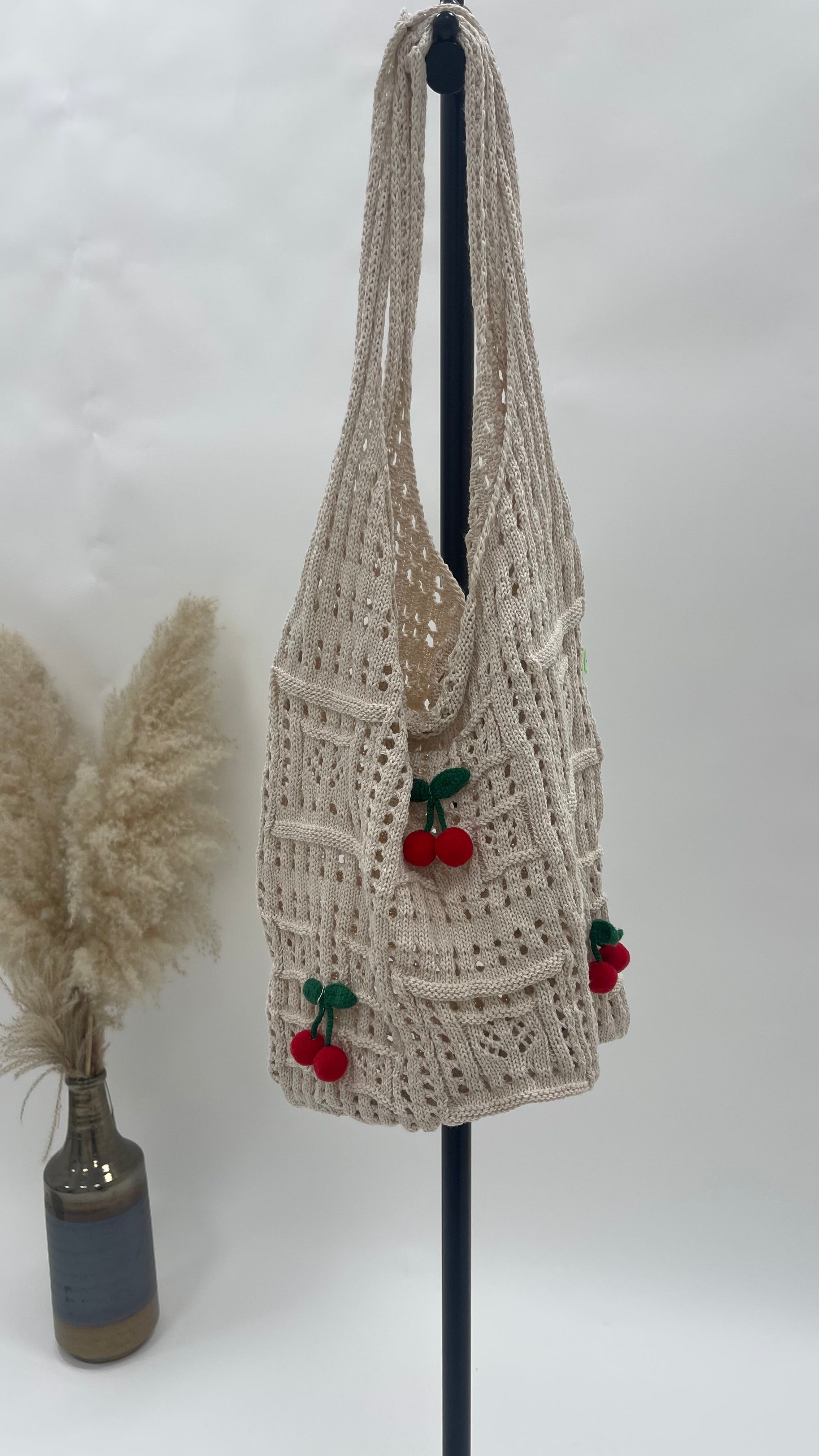 Maxi Bag Handmade Cherry Ecru