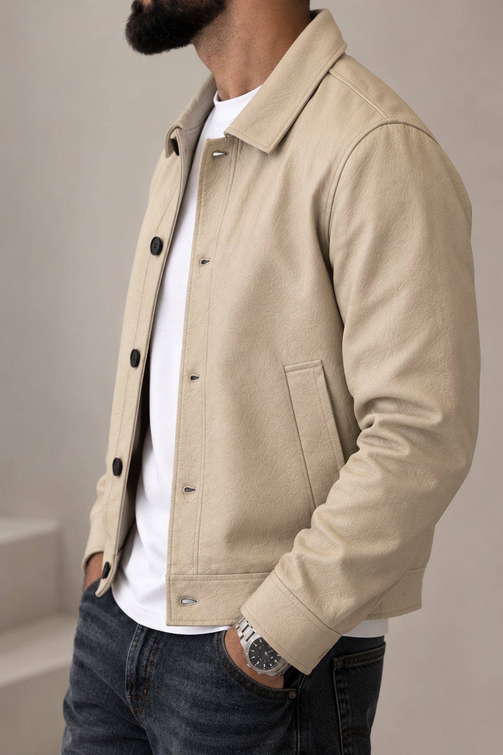 Giacca Uomo Leather Essential