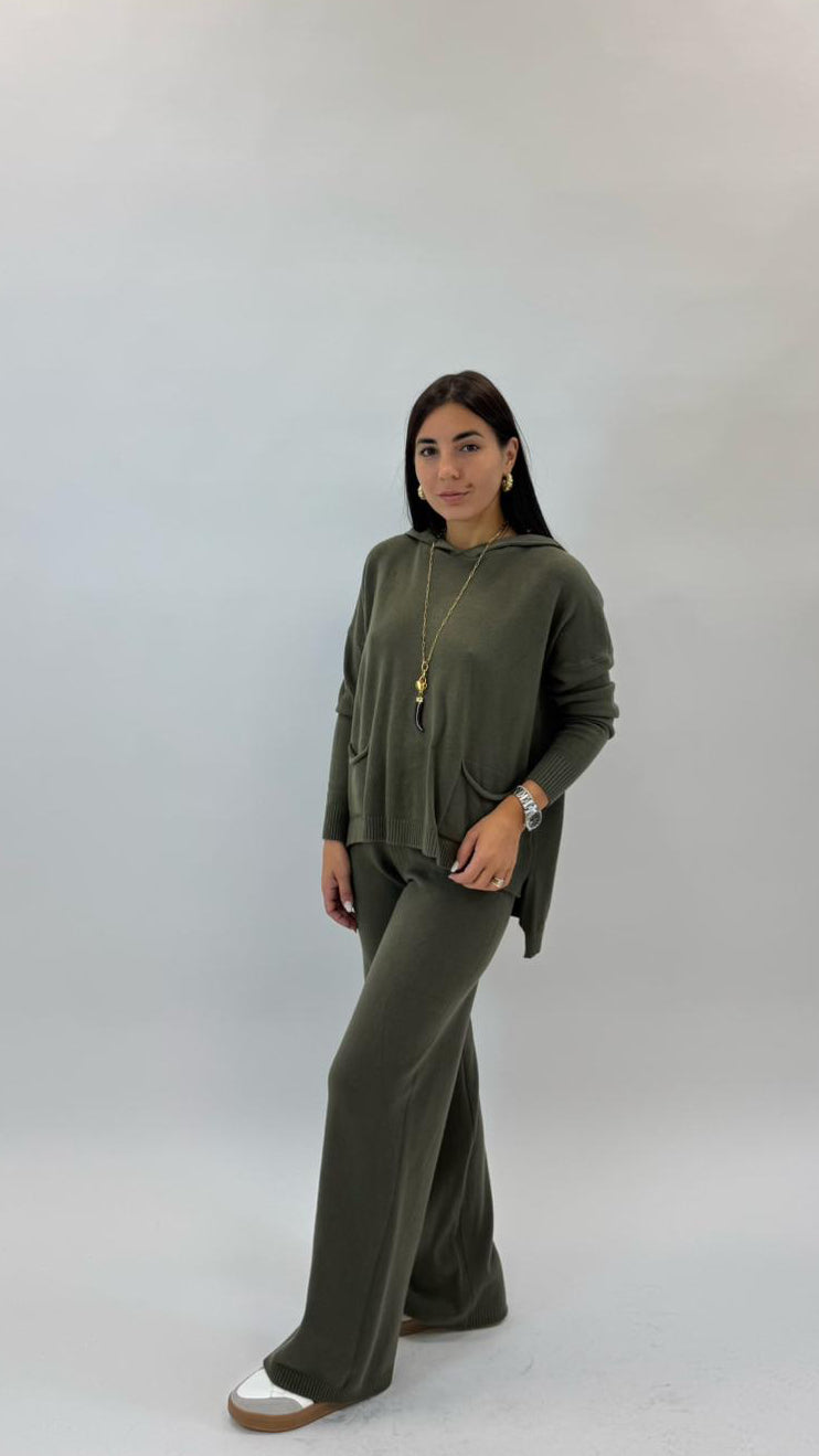 Sporty Set Maglina Morbida Verde Utility