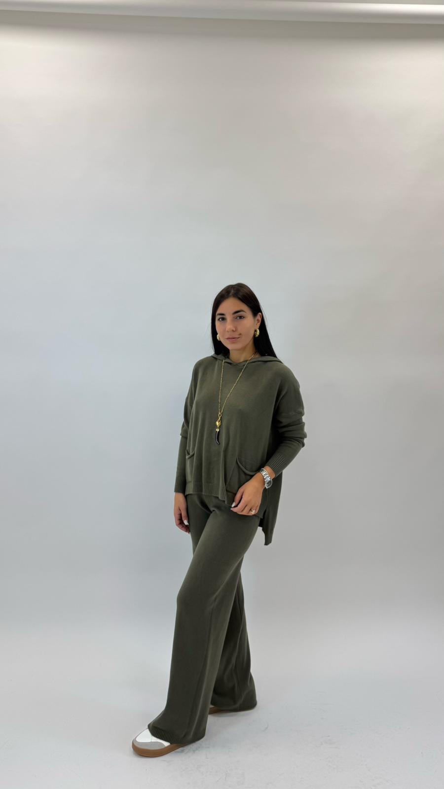 Sporty Set Maglina Morbida Verde Utility