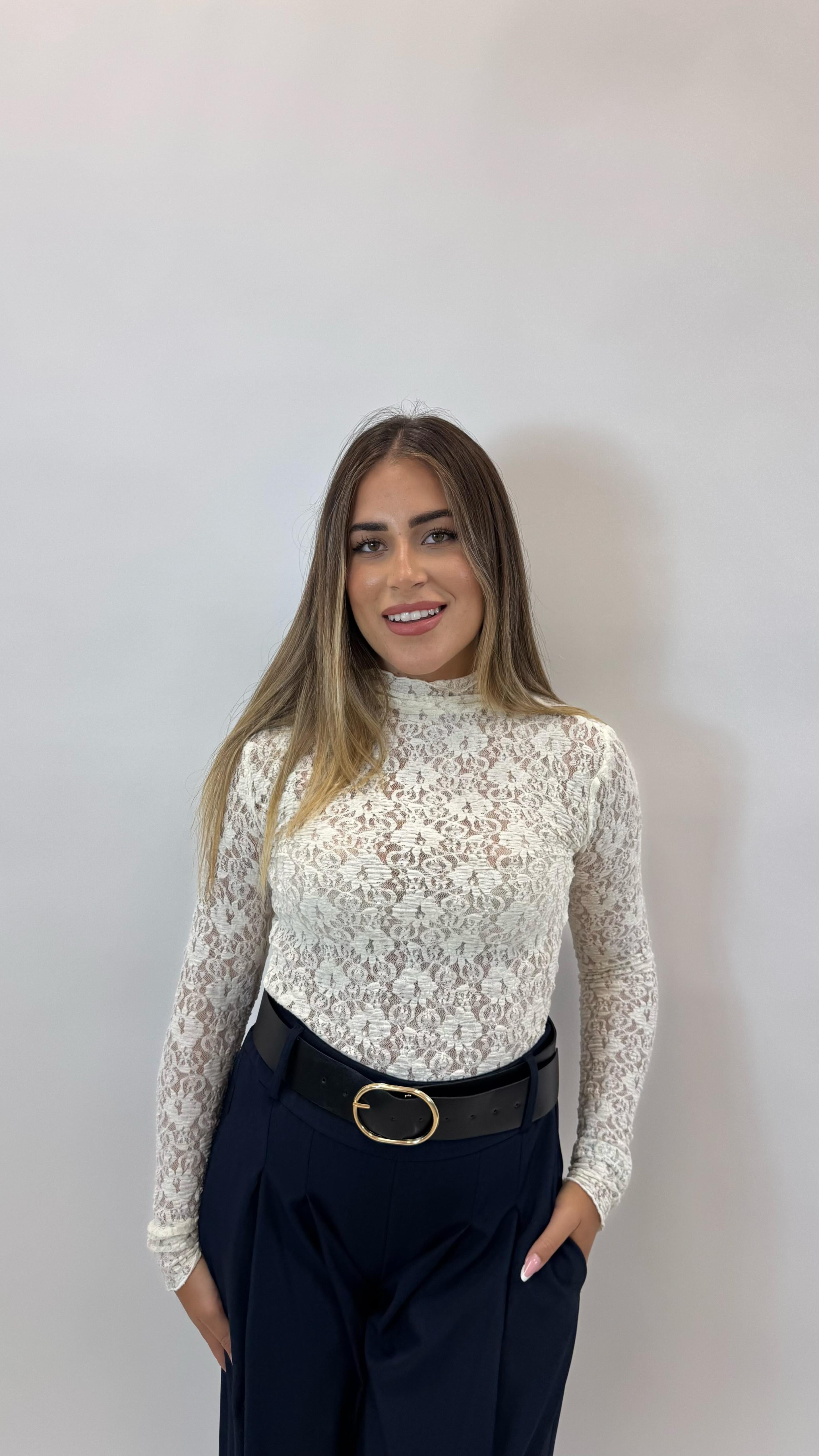Maglia Trasparenze Bianca