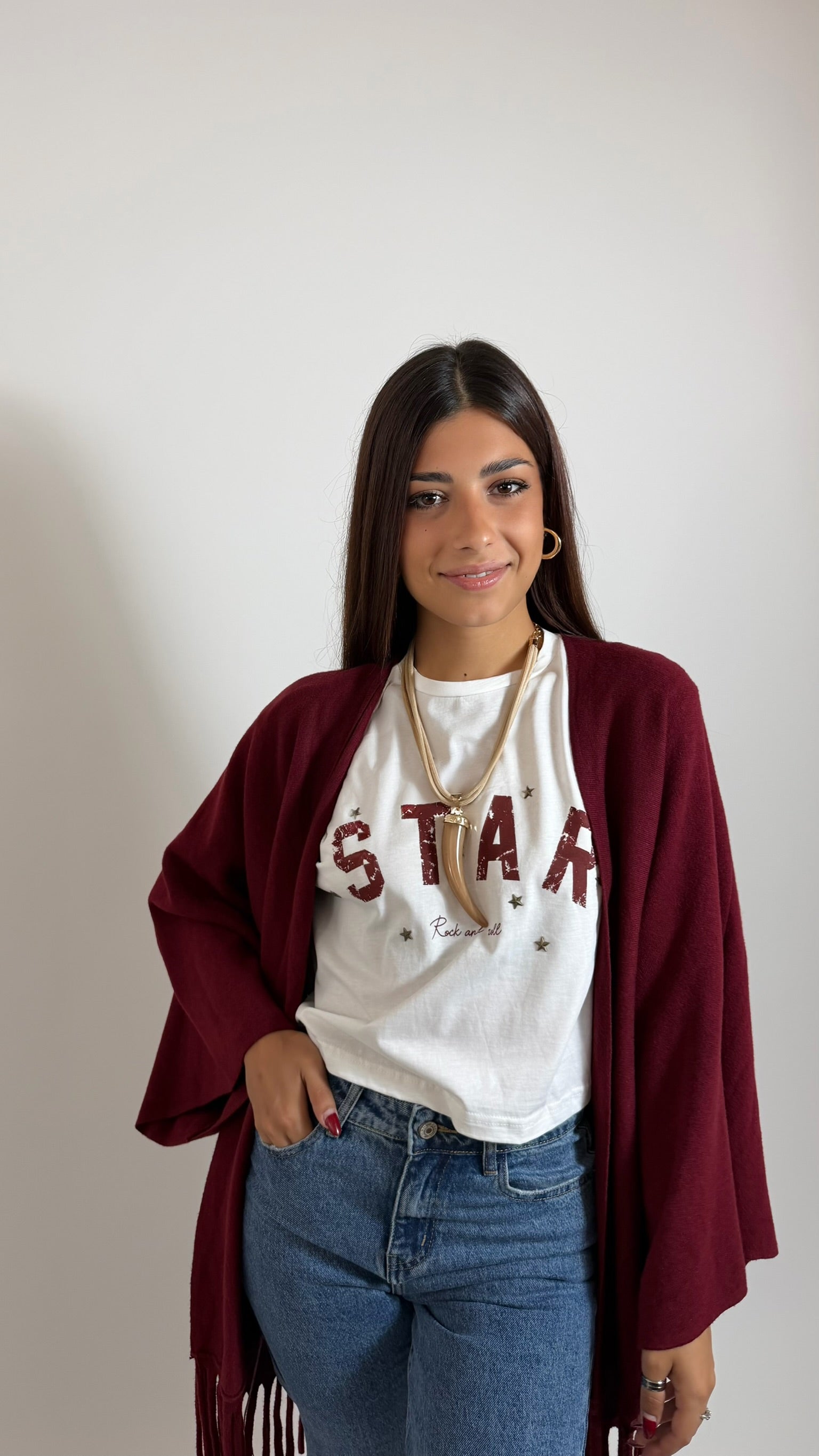 T-Shirt Star Rock Bianca