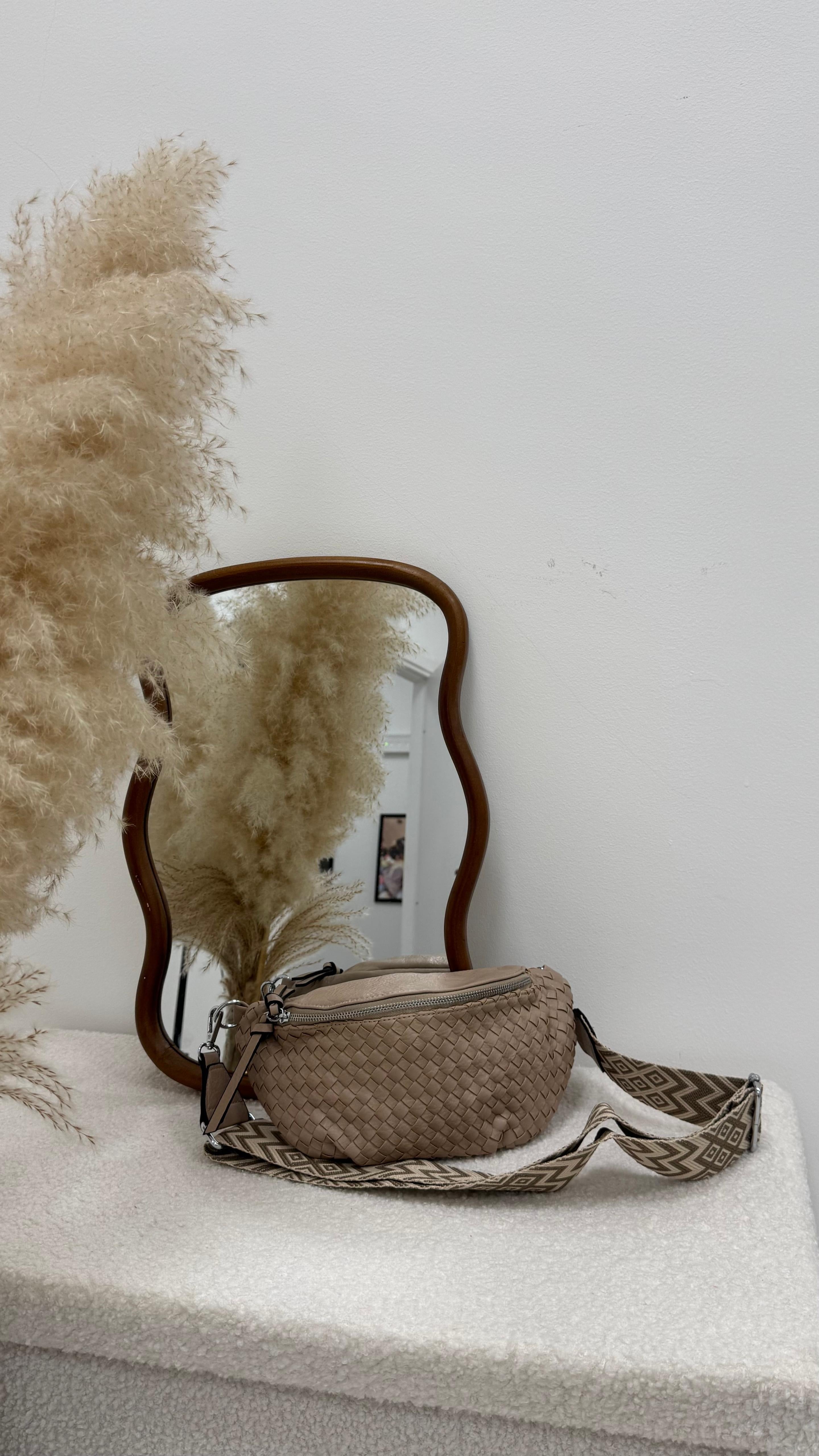 Bag Marsupio Weave Nude