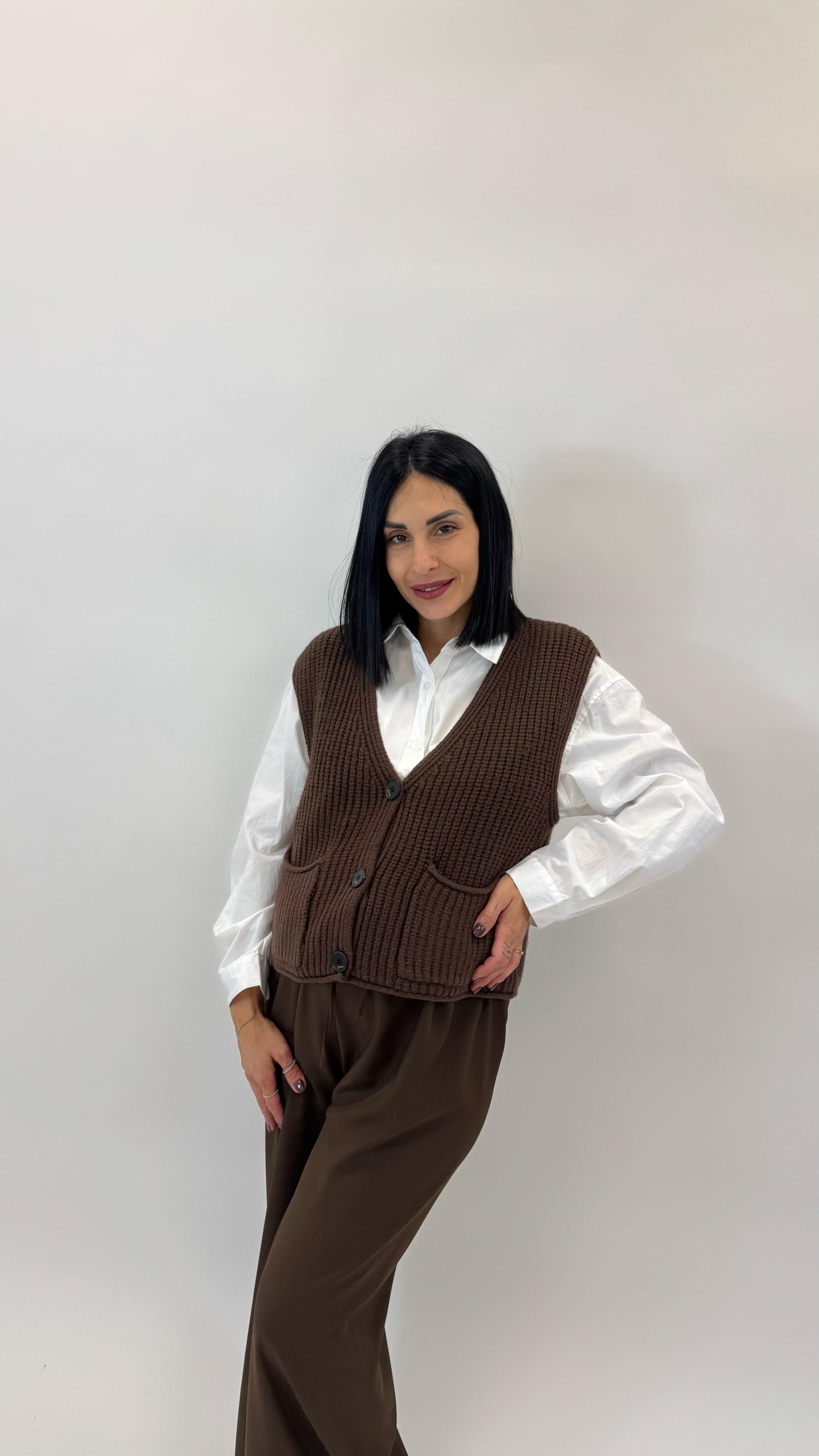 Jogger Tessuto Classico Choco
