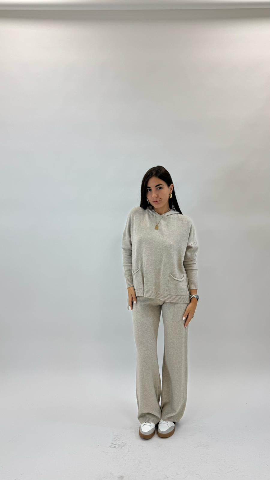 Sporty Set Maglina Morbida Tortora