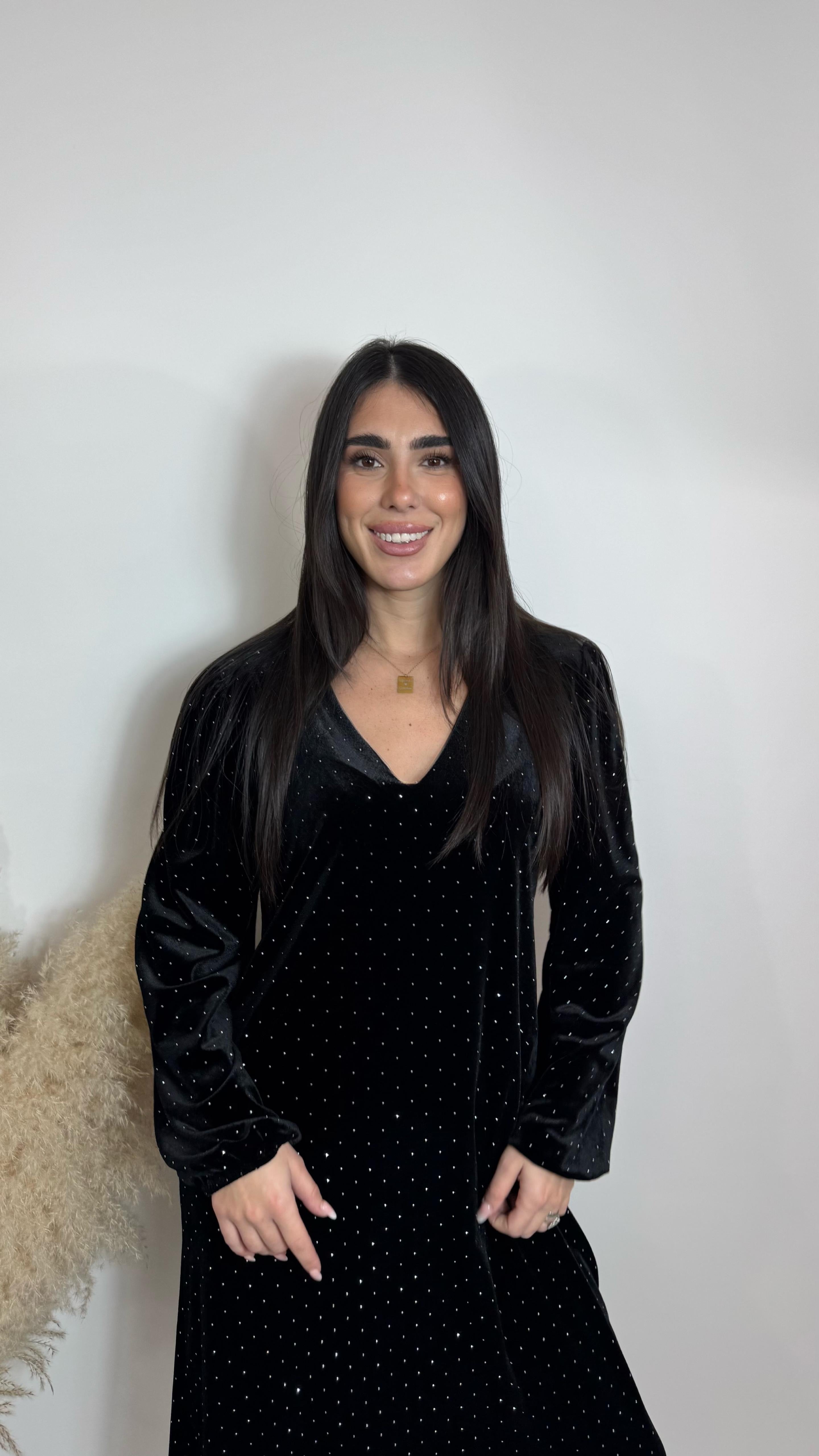 ✨Abito Velvet Sparkling Nero