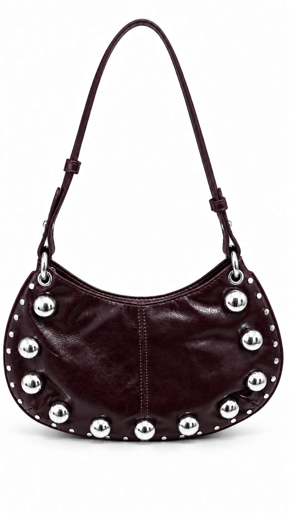 Mini Bag Silver Studs Testa di moro