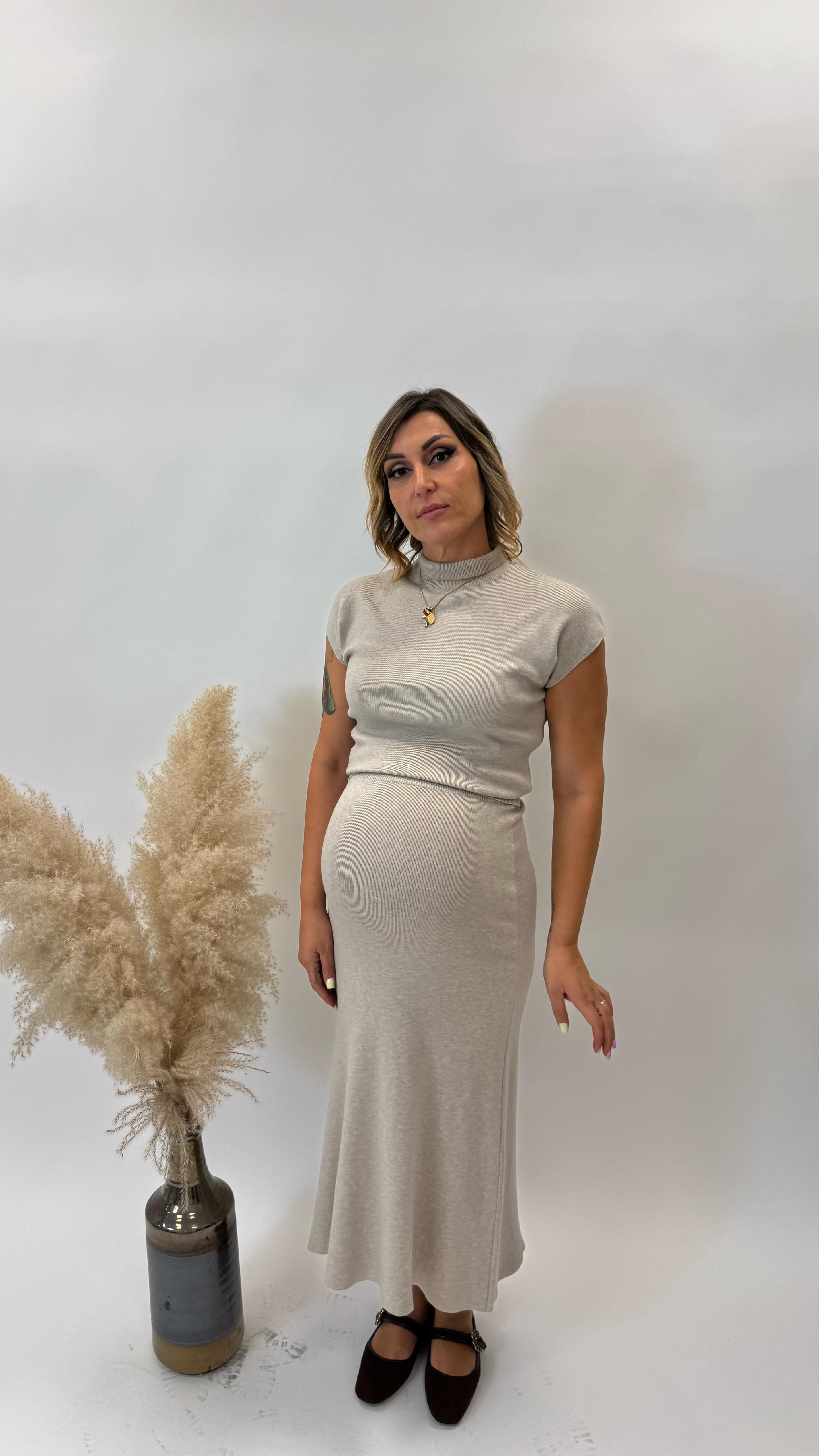 Set Longuette e Dolcevita Tortora