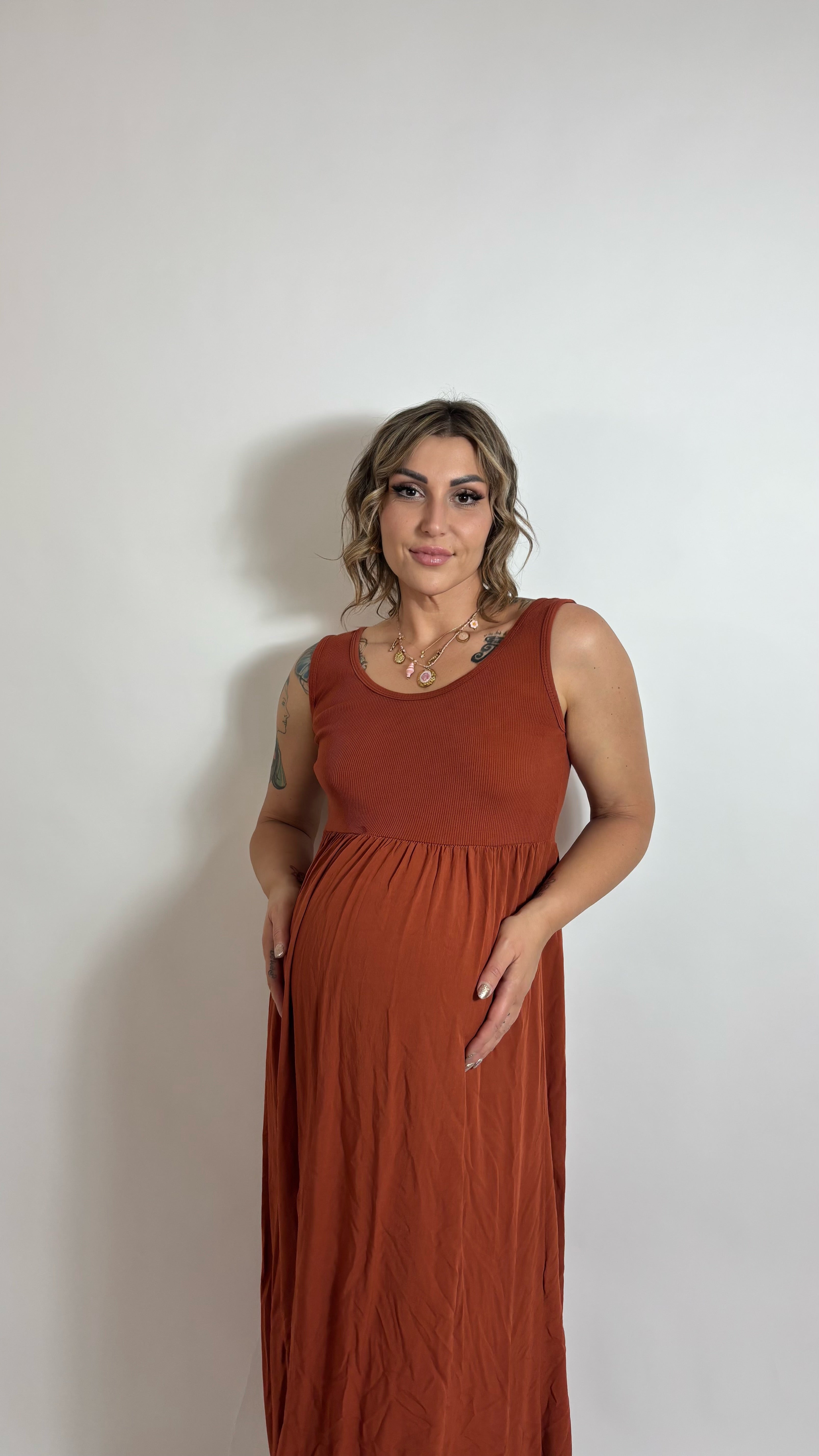 Abito Basic Tank Ruggine