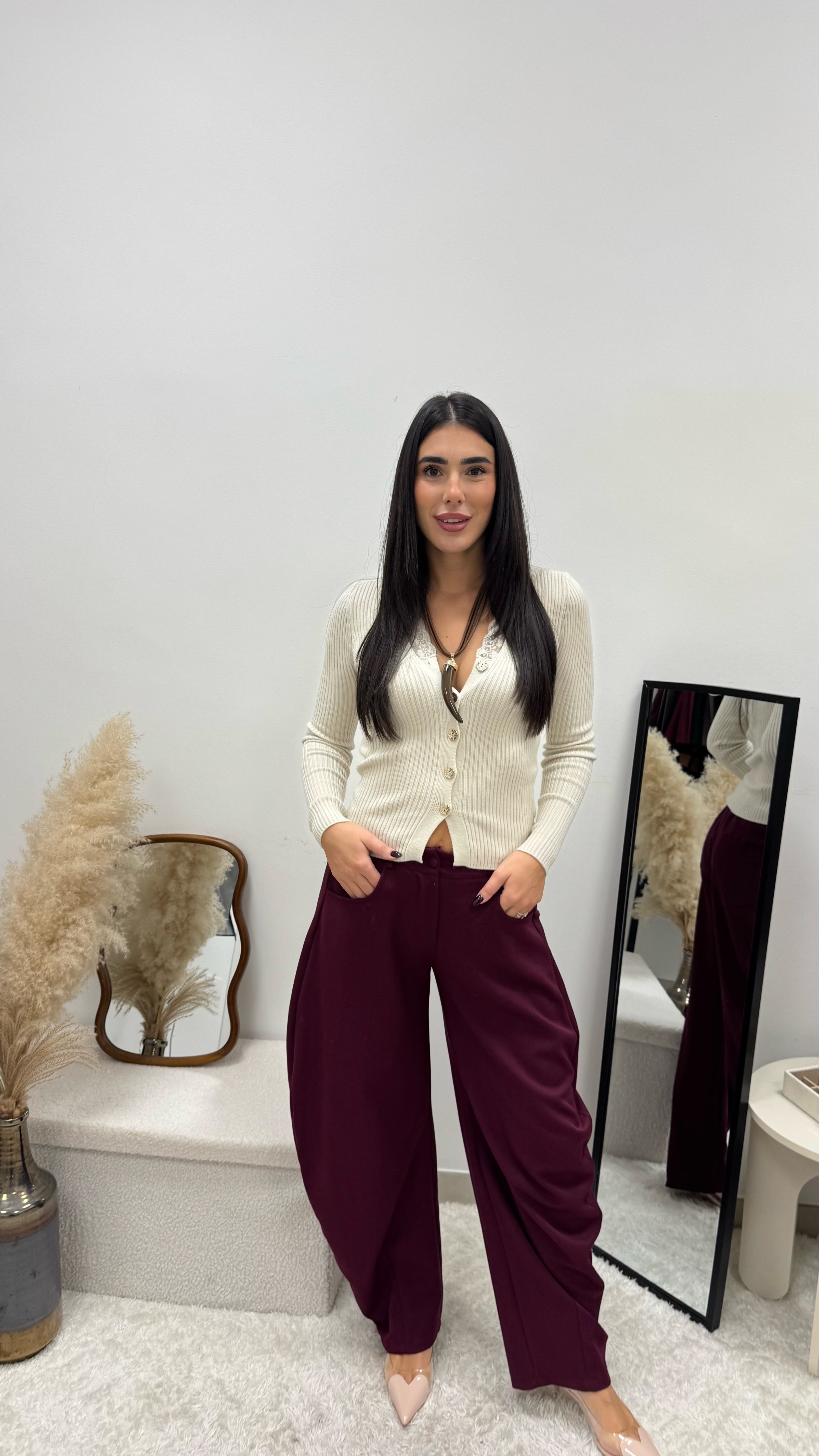 Pantalone Balloon Classic Burgundy