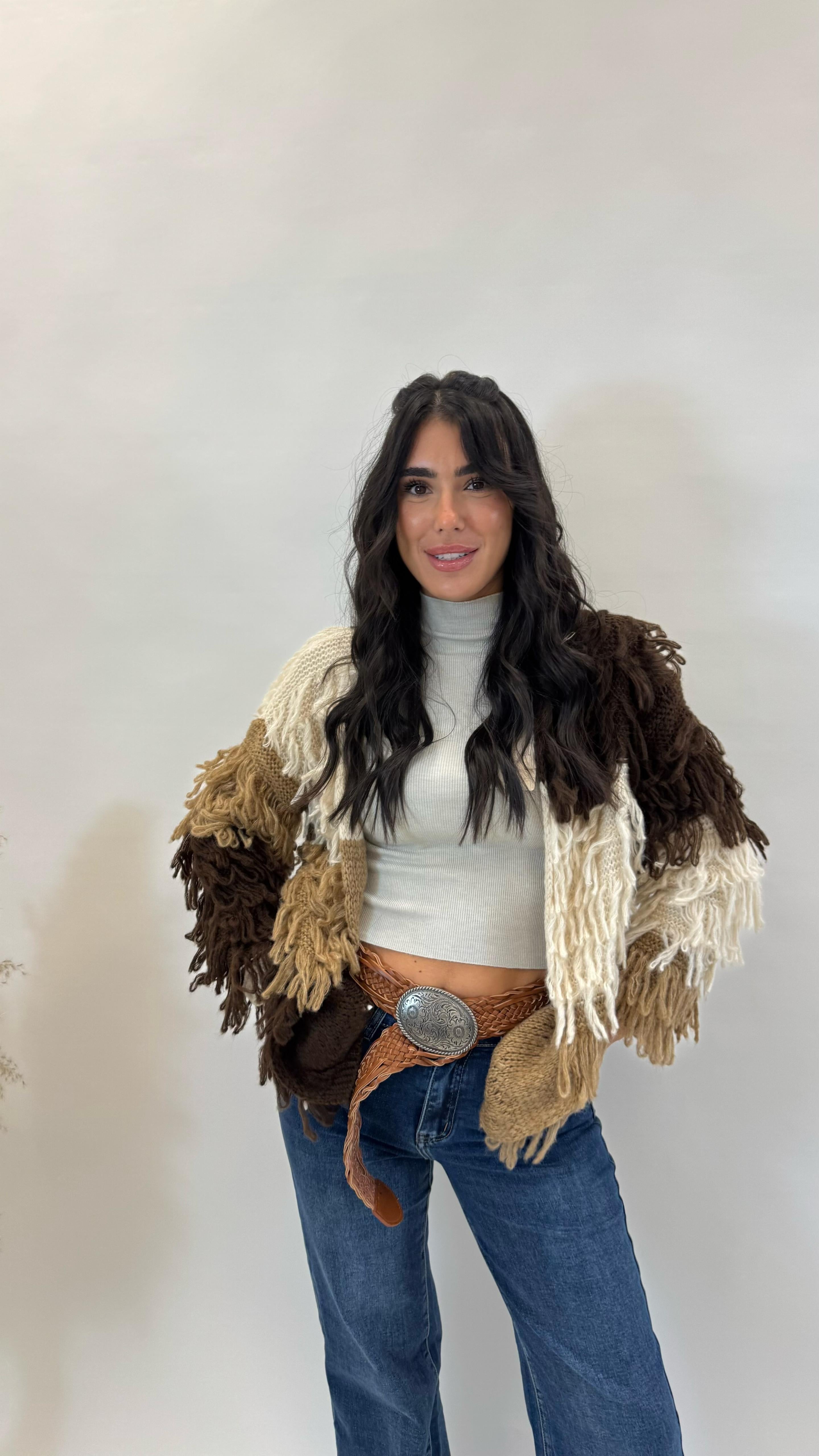 Cardigan Cozy Waves Dark