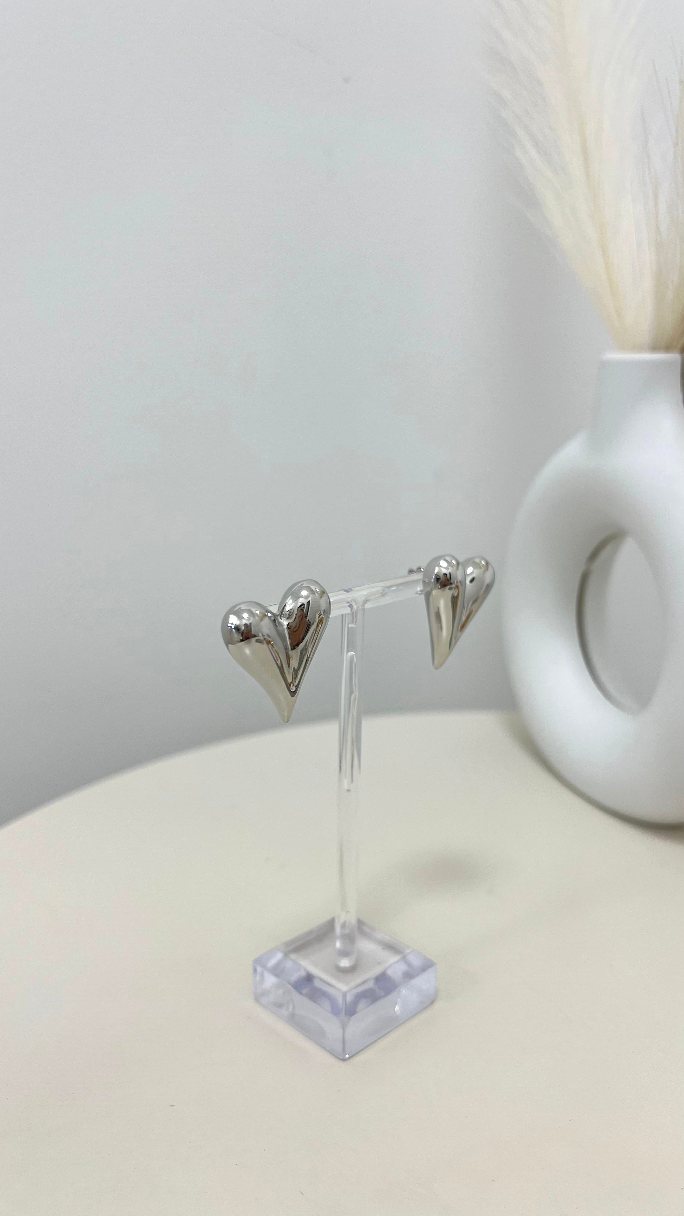 Orecchini Heart Silver