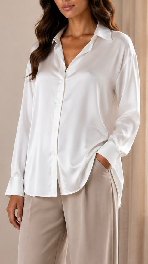 Camicia Silk Bianca