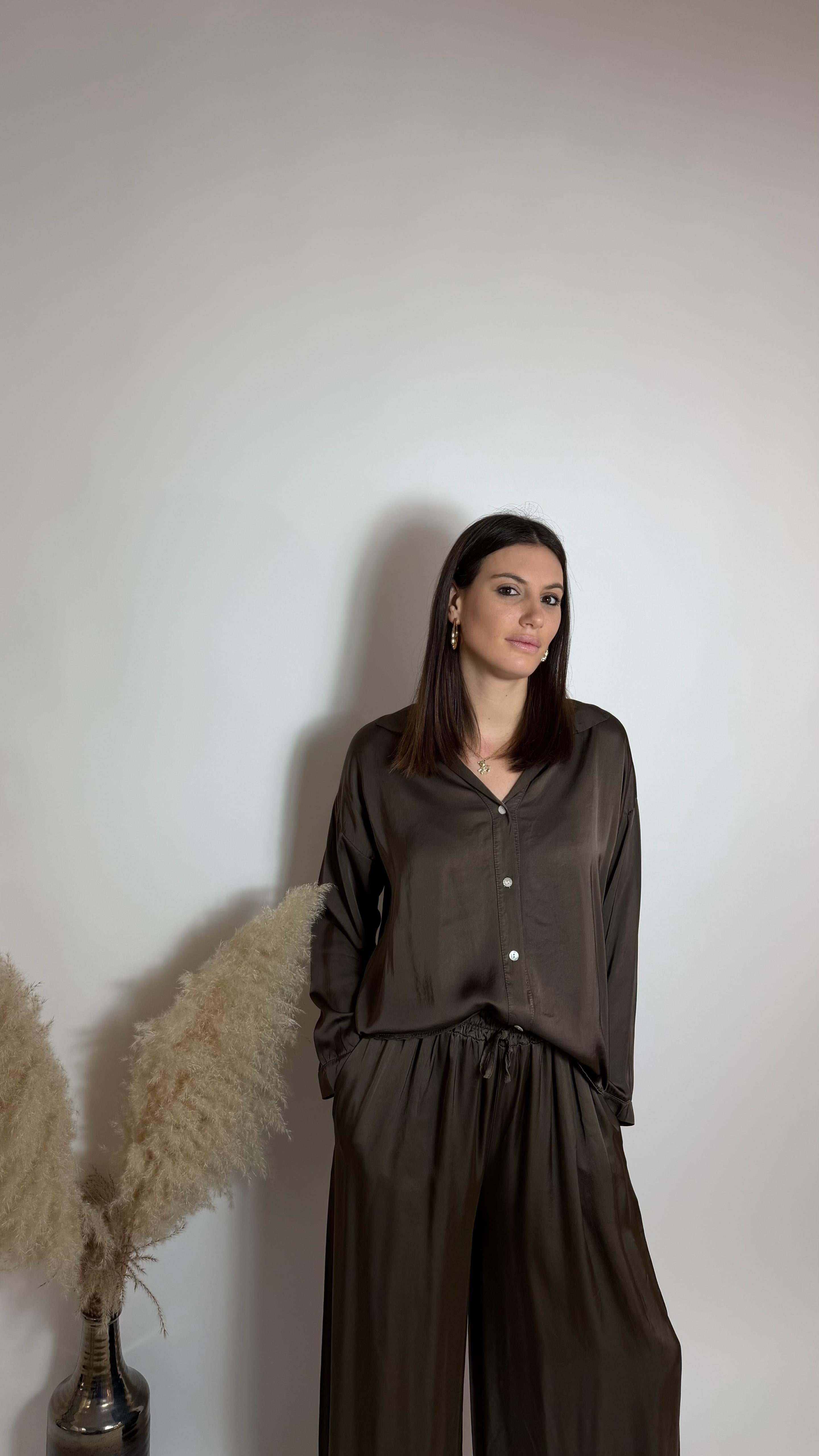 Mix & Match Set - Raso Di Viscosa - Moka