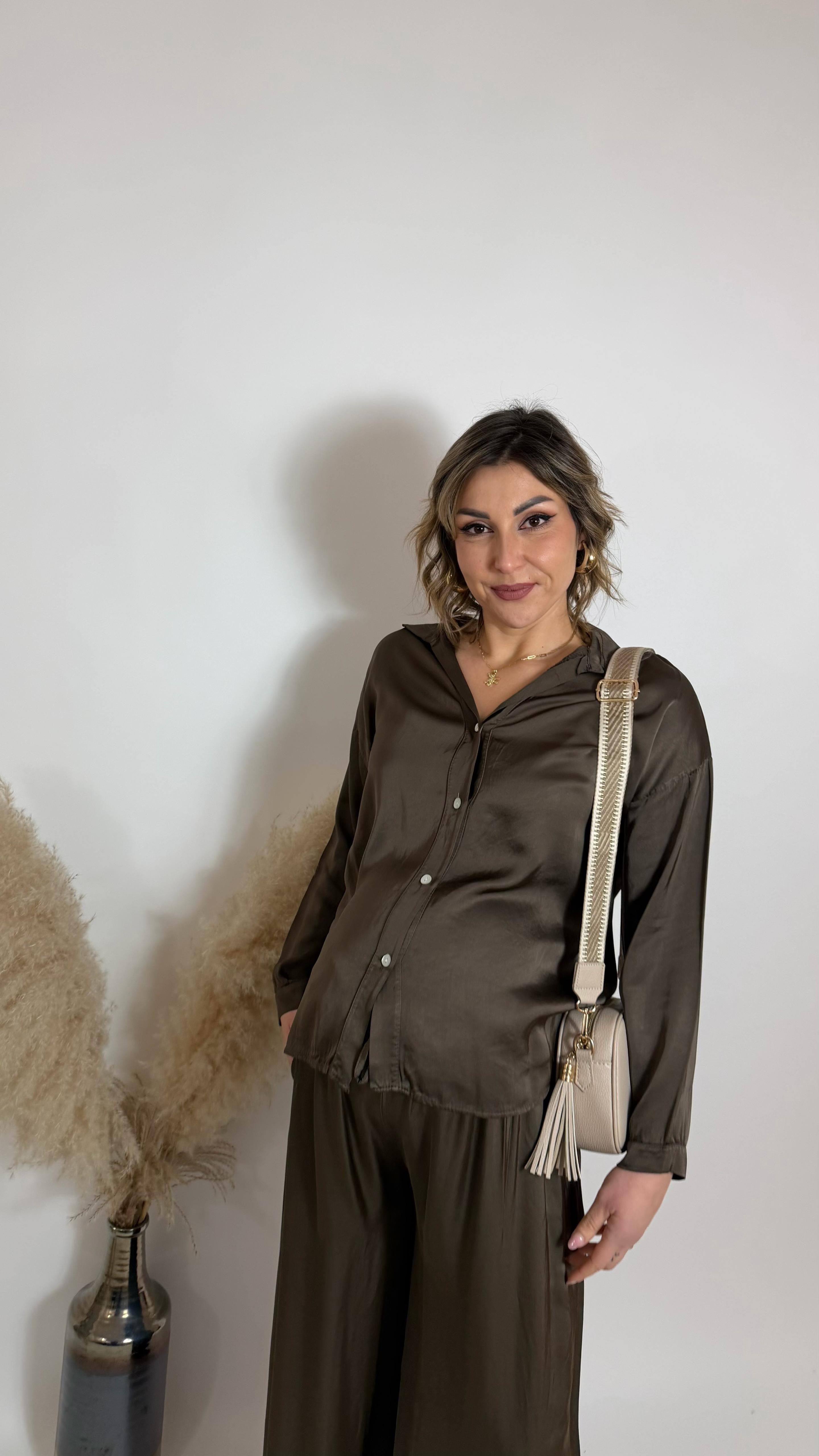 Mix & Match Set - Raso Di Viscosa - Moka