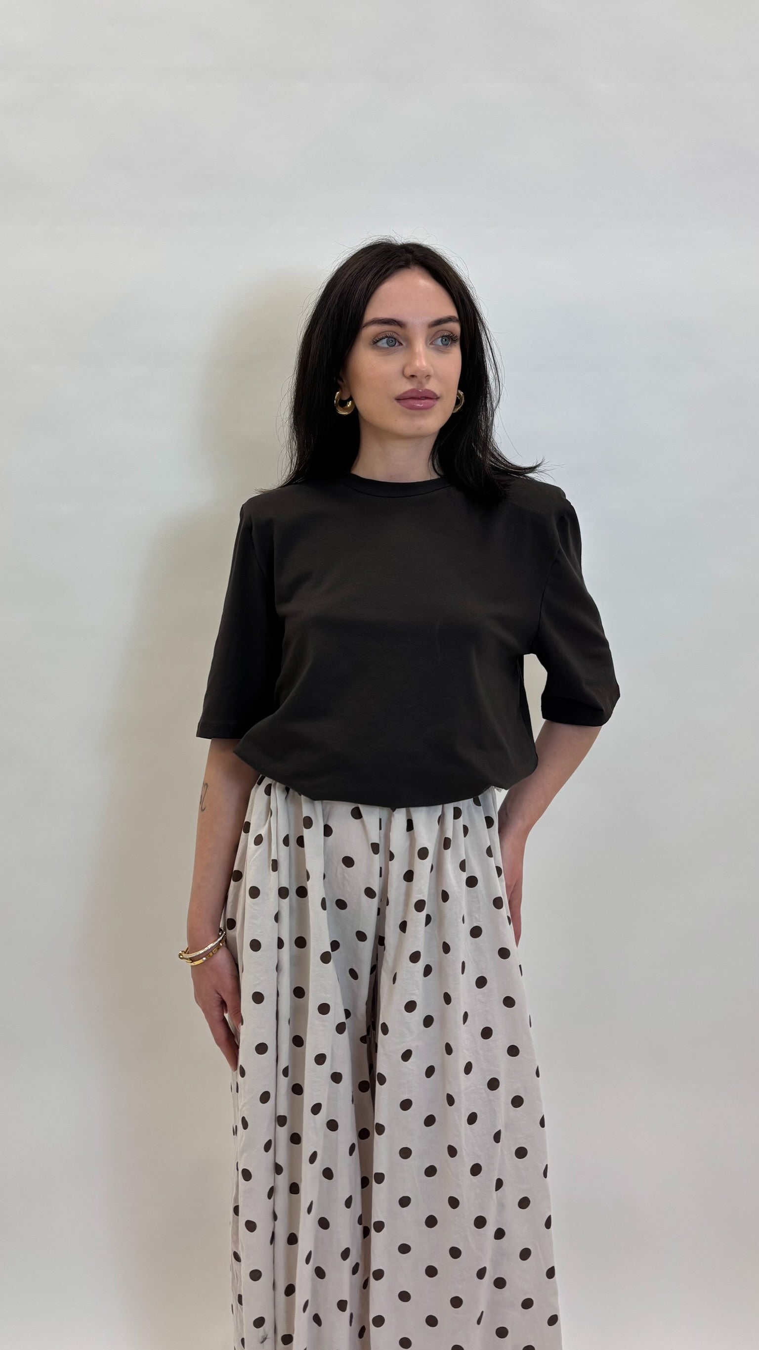 Pantalone Pois Ecru