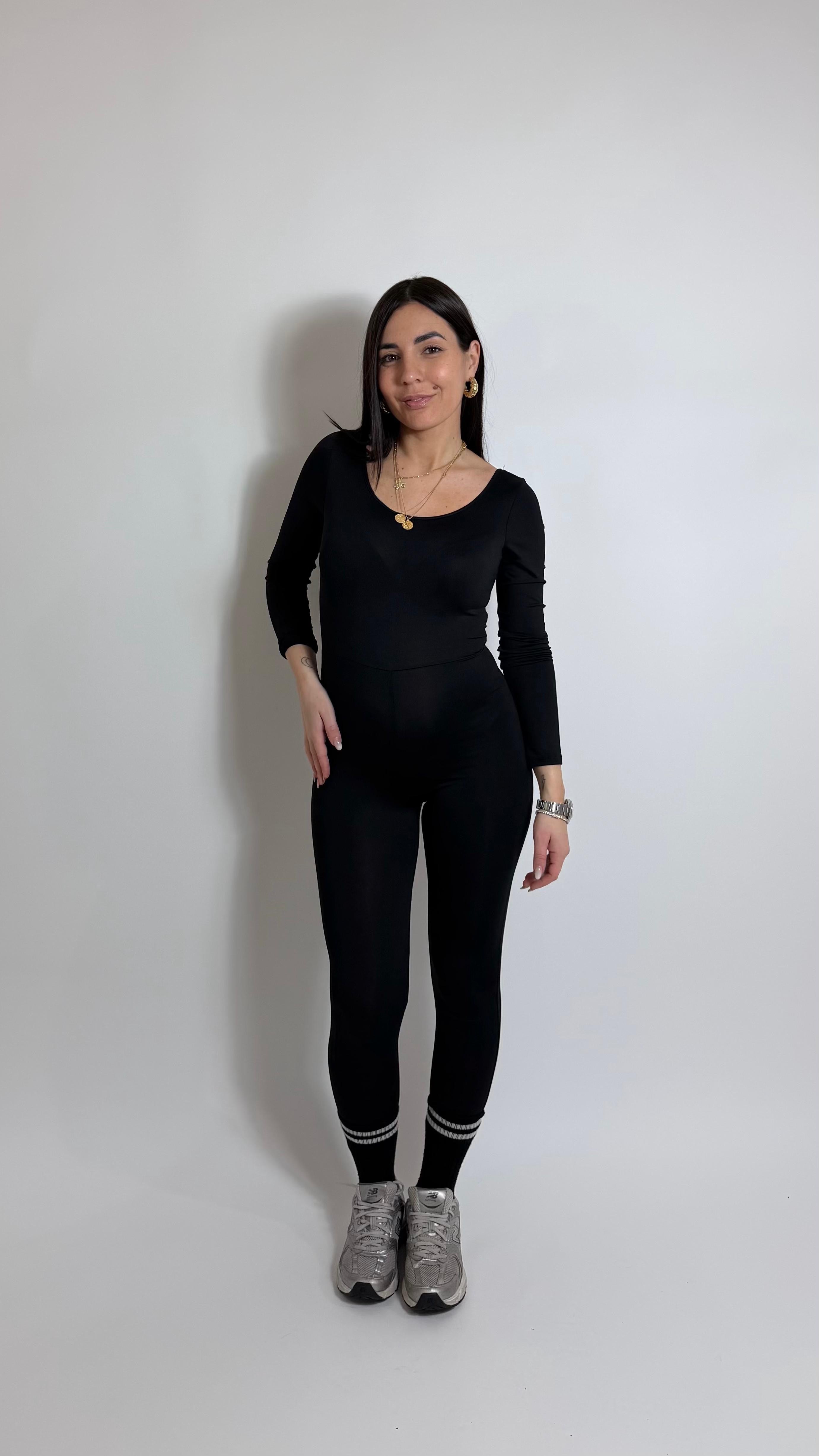 Jumpsuit Second Skin - Sigaretta / Nera
