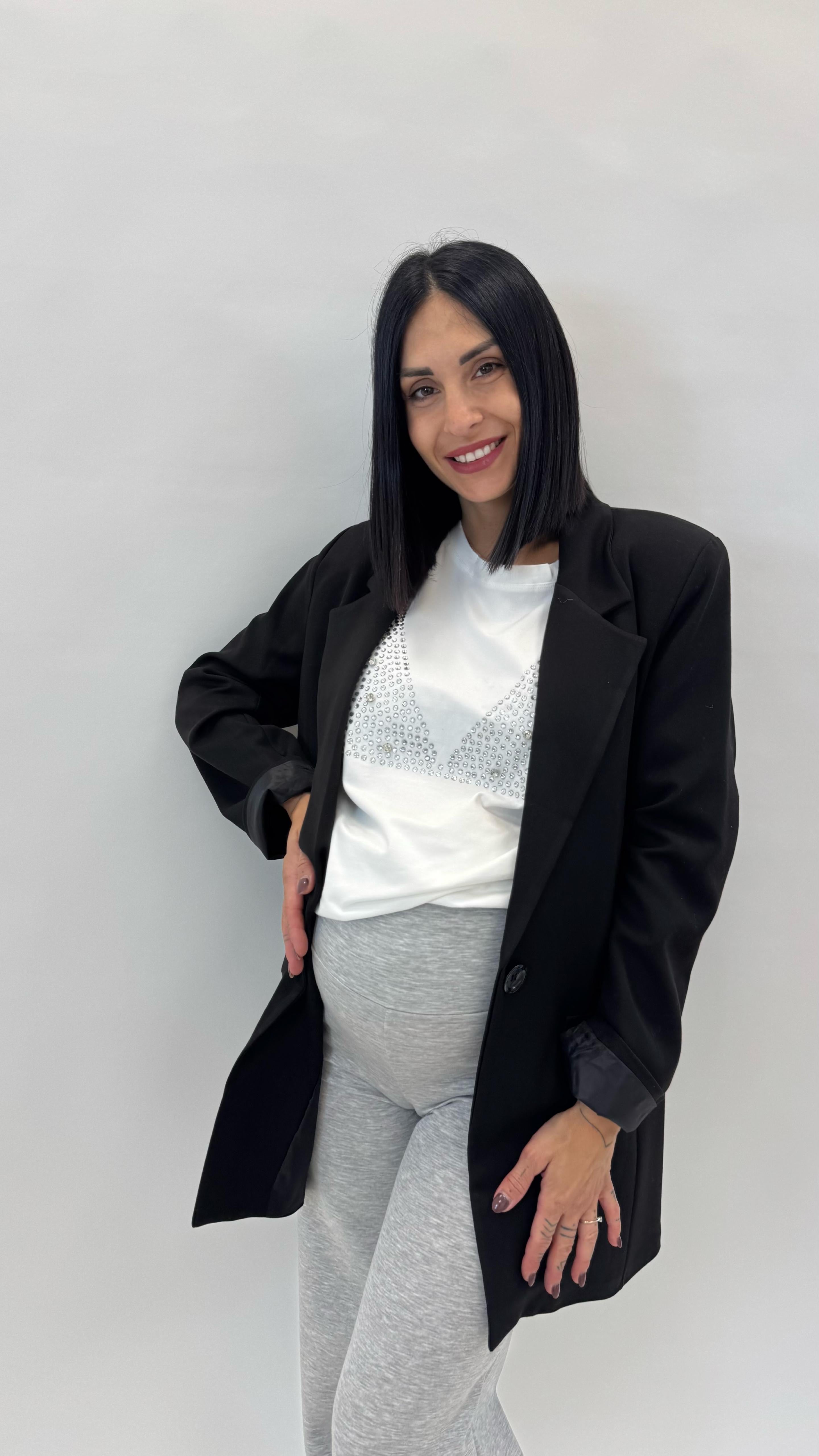 Pantalone Yoga Grigio Perla